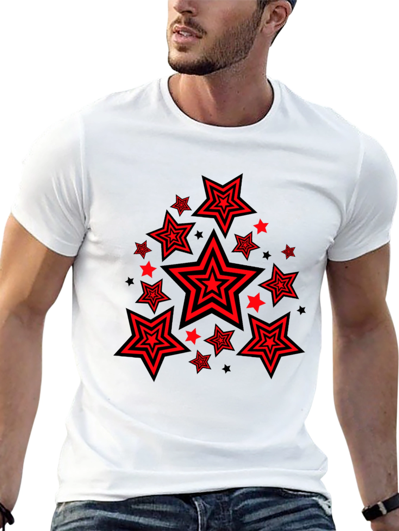 Star Graphic Black T-Shirt - Casual Style