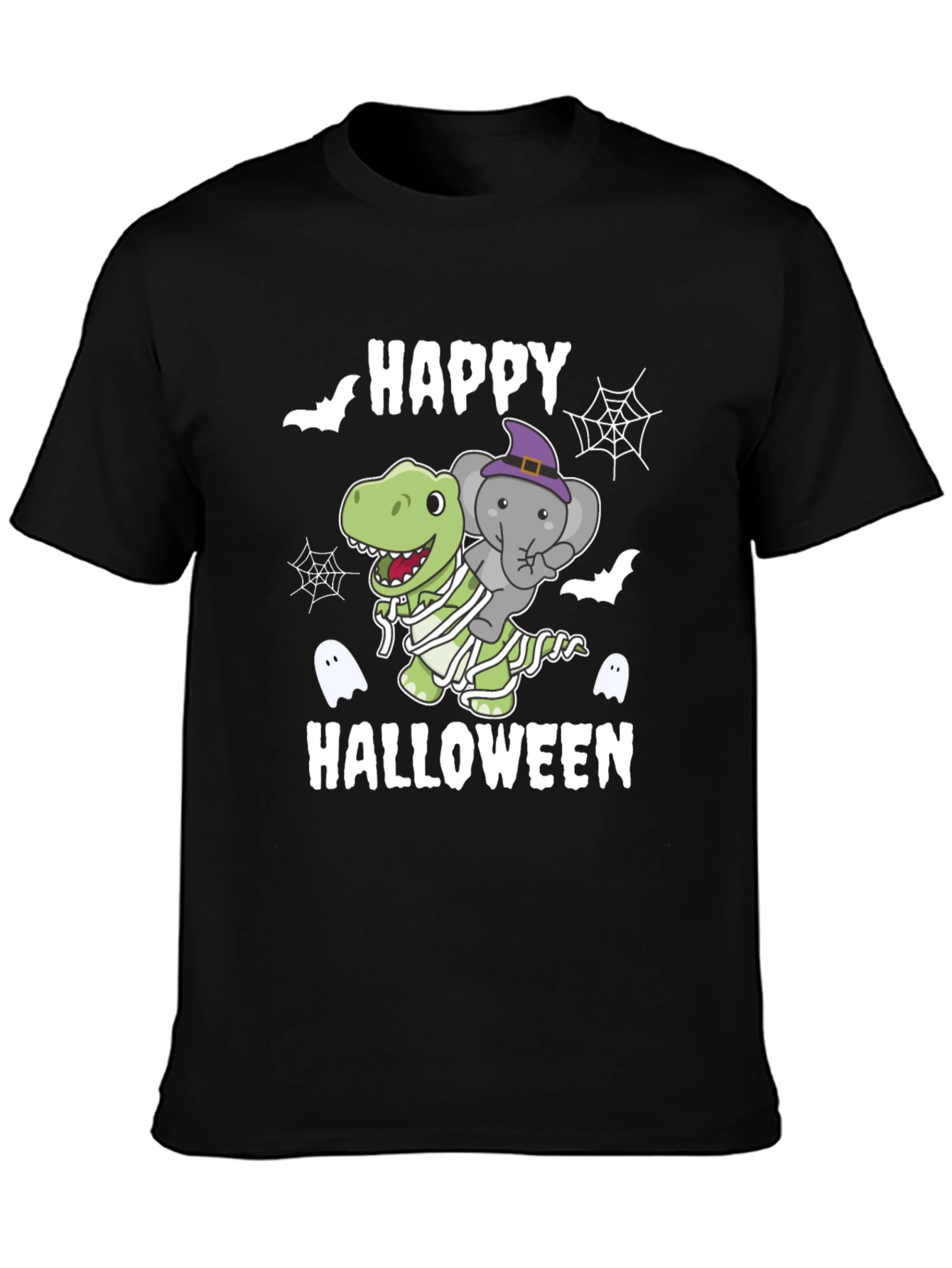 Happy Halloween Dinosaur Elephant T-Shirt