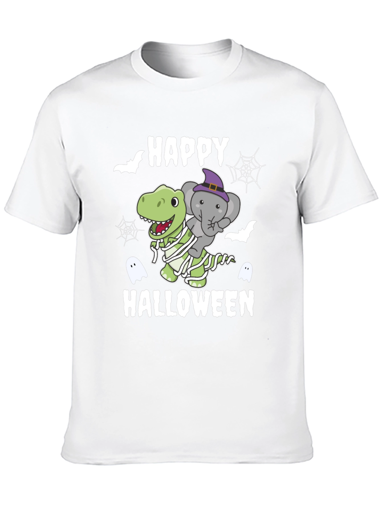 Happy Halloween Dinosaur Elephant T-Shirt