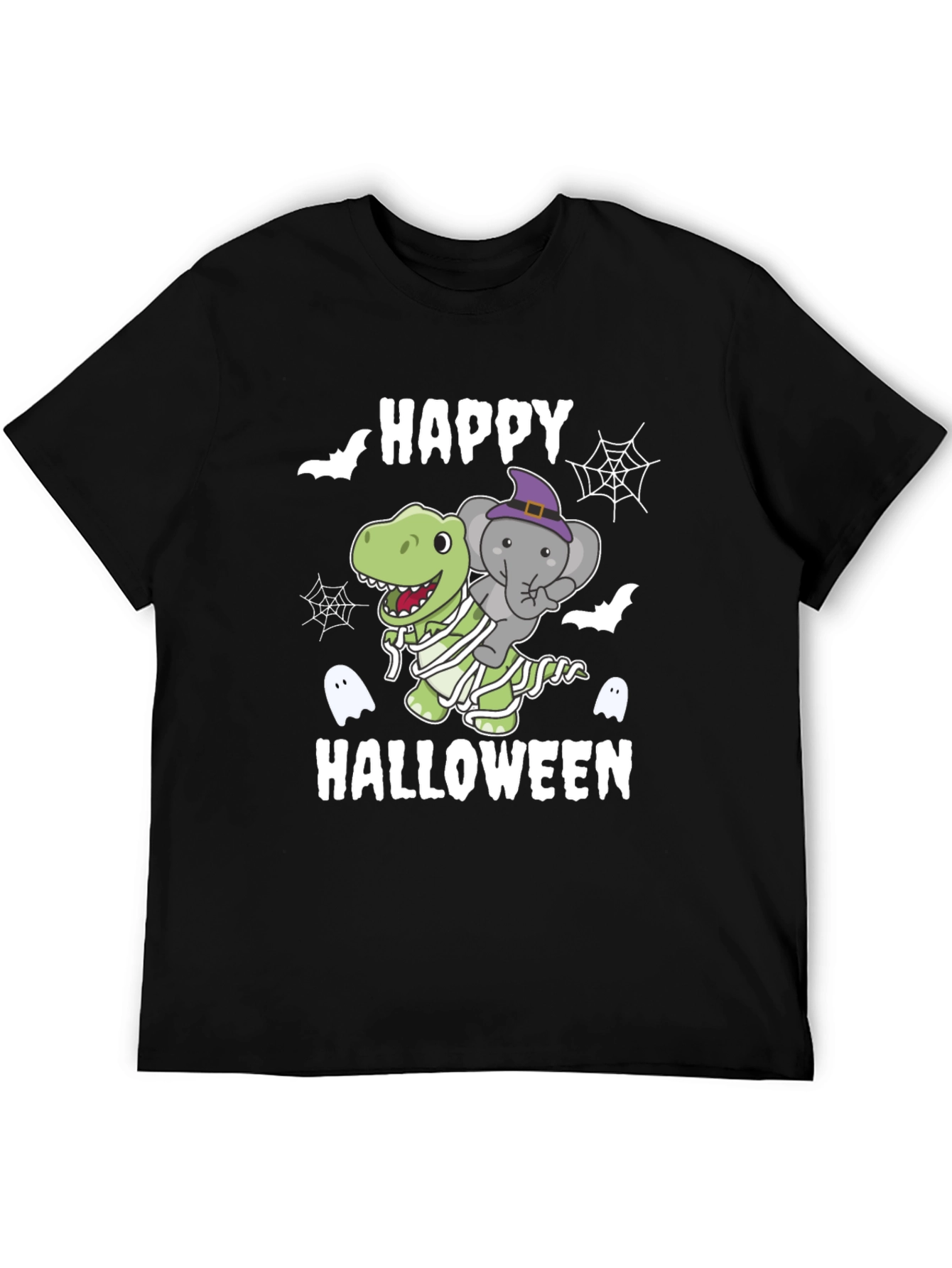 Happy Halloween Dinosaur Elephant T-Shirt