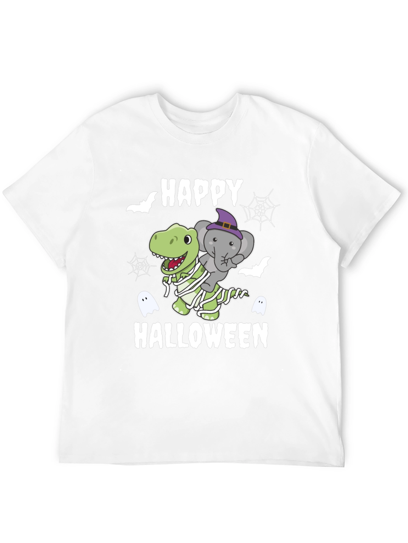 Happy Halloween Dinosaur Elephant T-Shirt