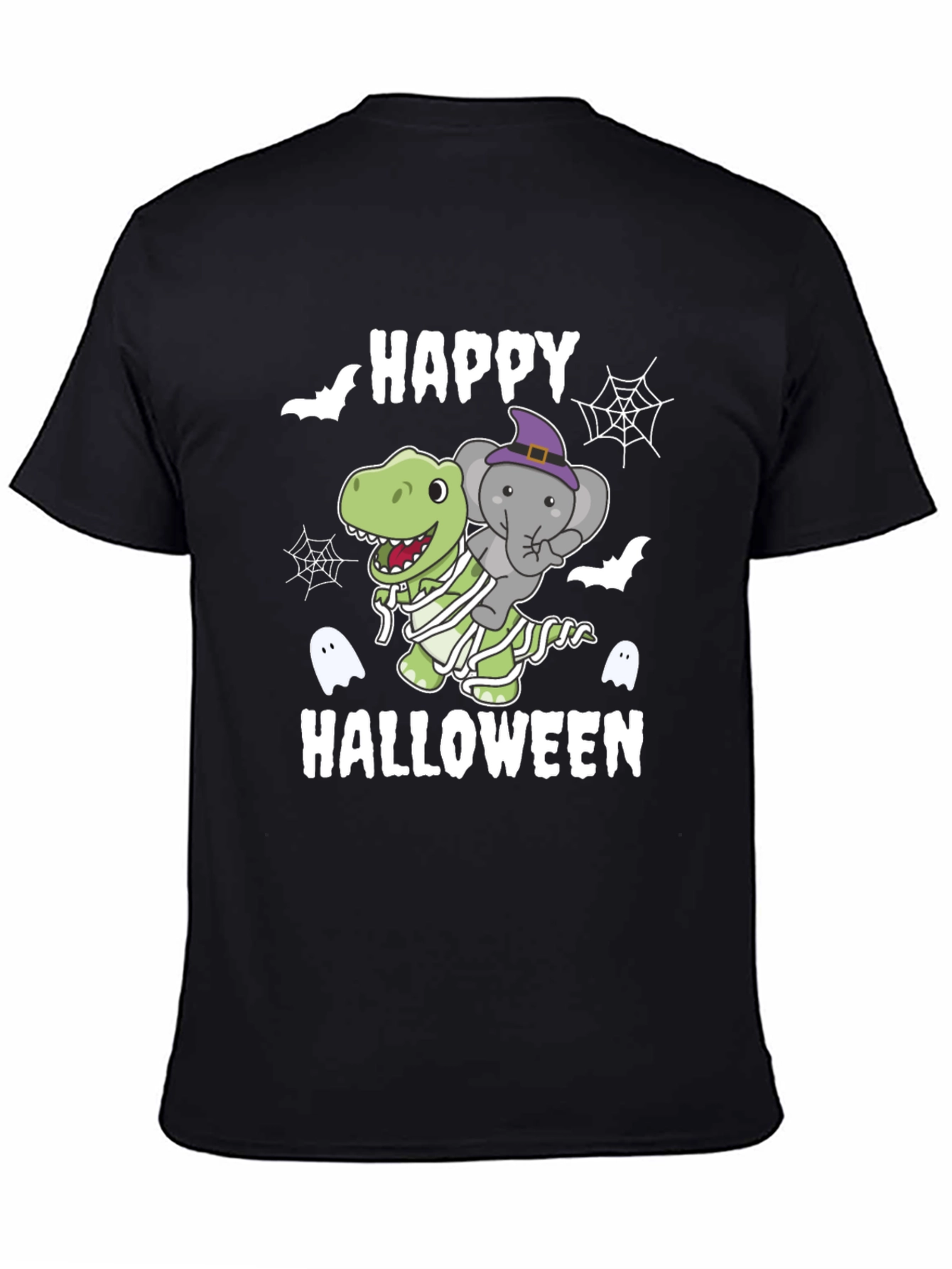 Happy Halloween Dinosaur Elephant T-Shirt