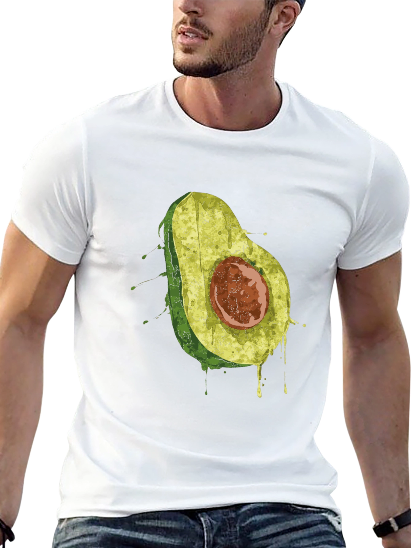 Avocado Graphic T-Shirt - Black