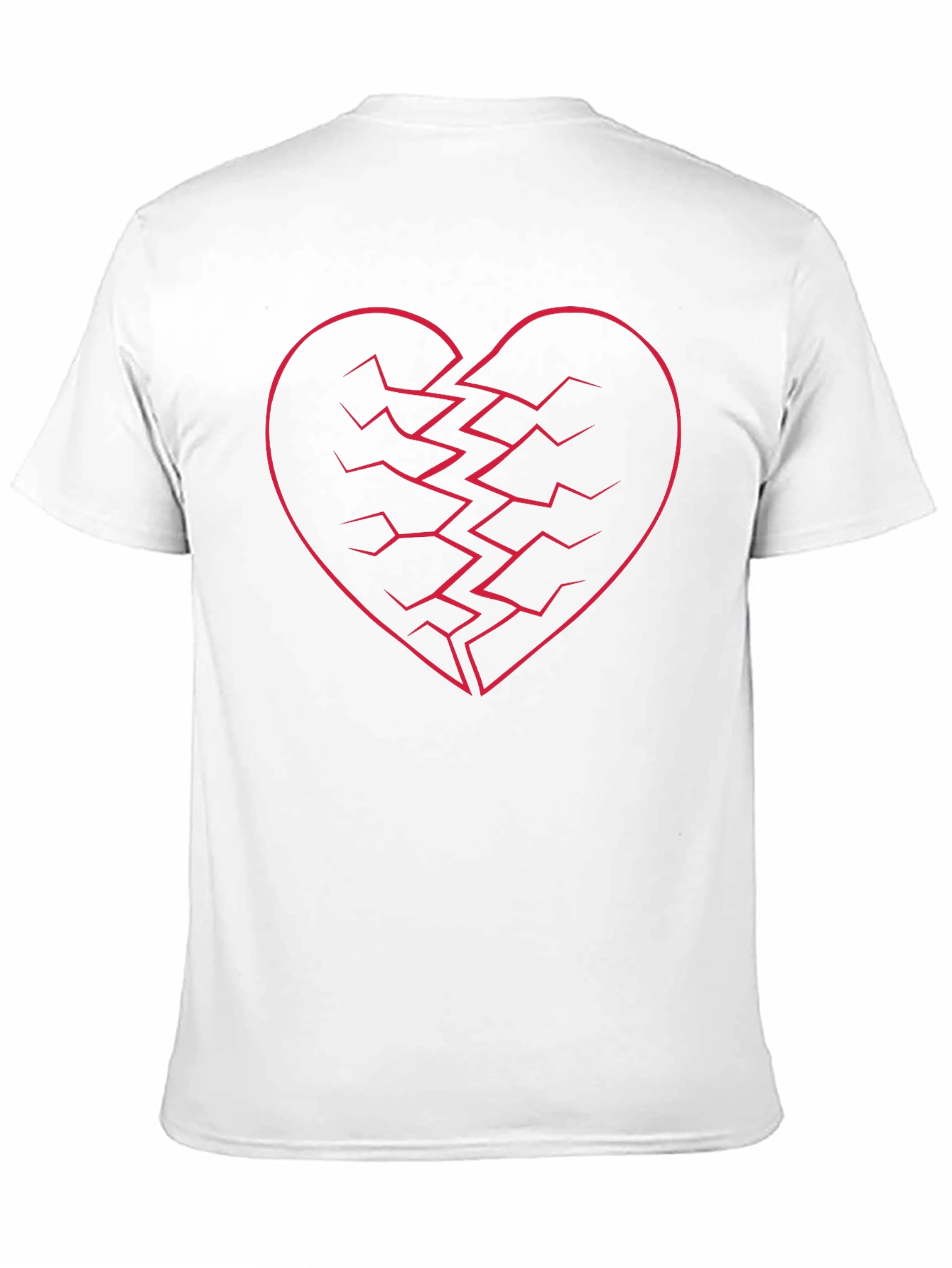 Broken Heart Graphic Black T-Shirt