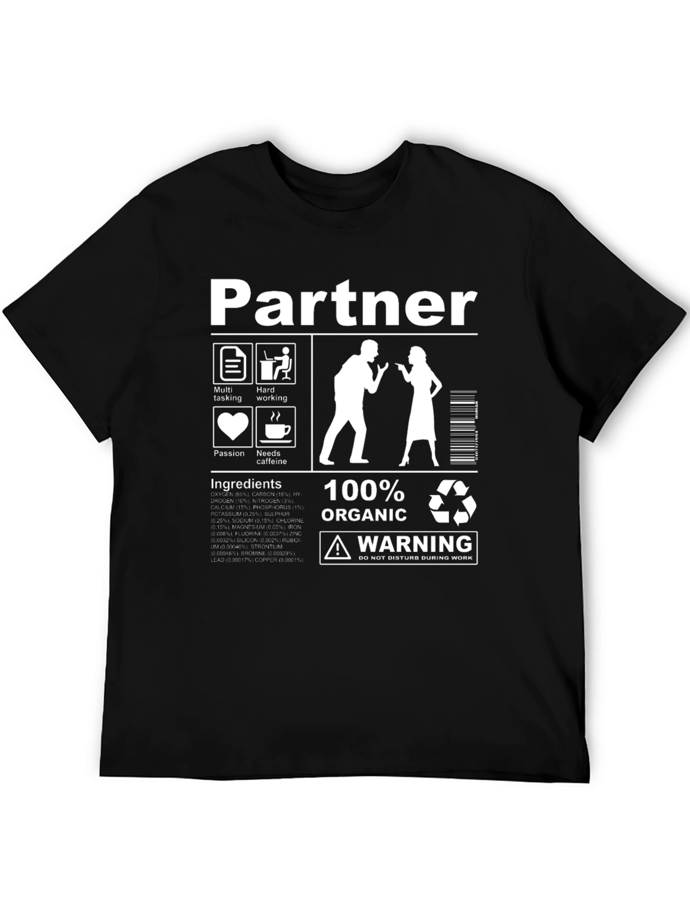 Partner Ingredients T-Shirt Funny Work Tee