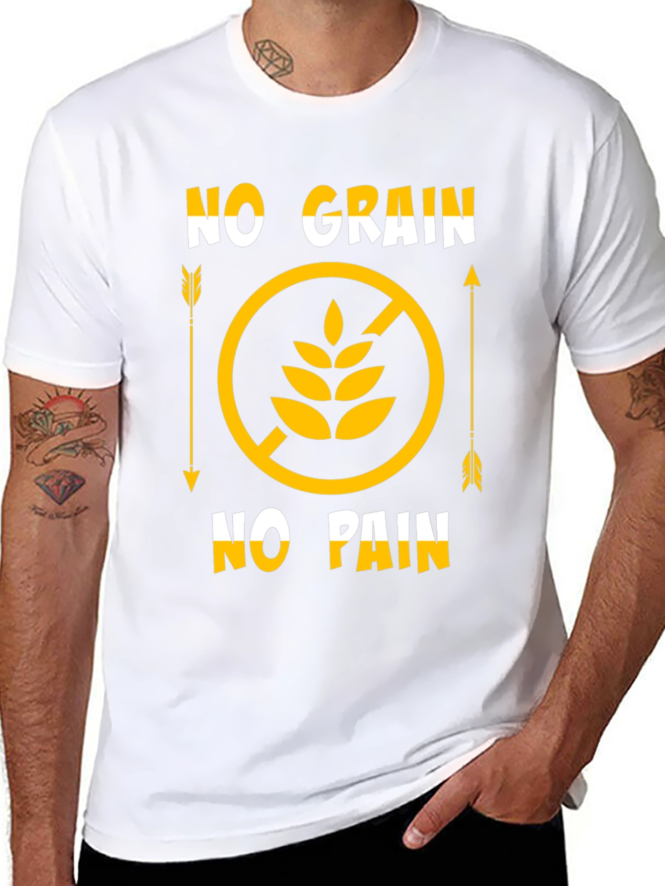 No Grain No Pain Graphic T-Shirt