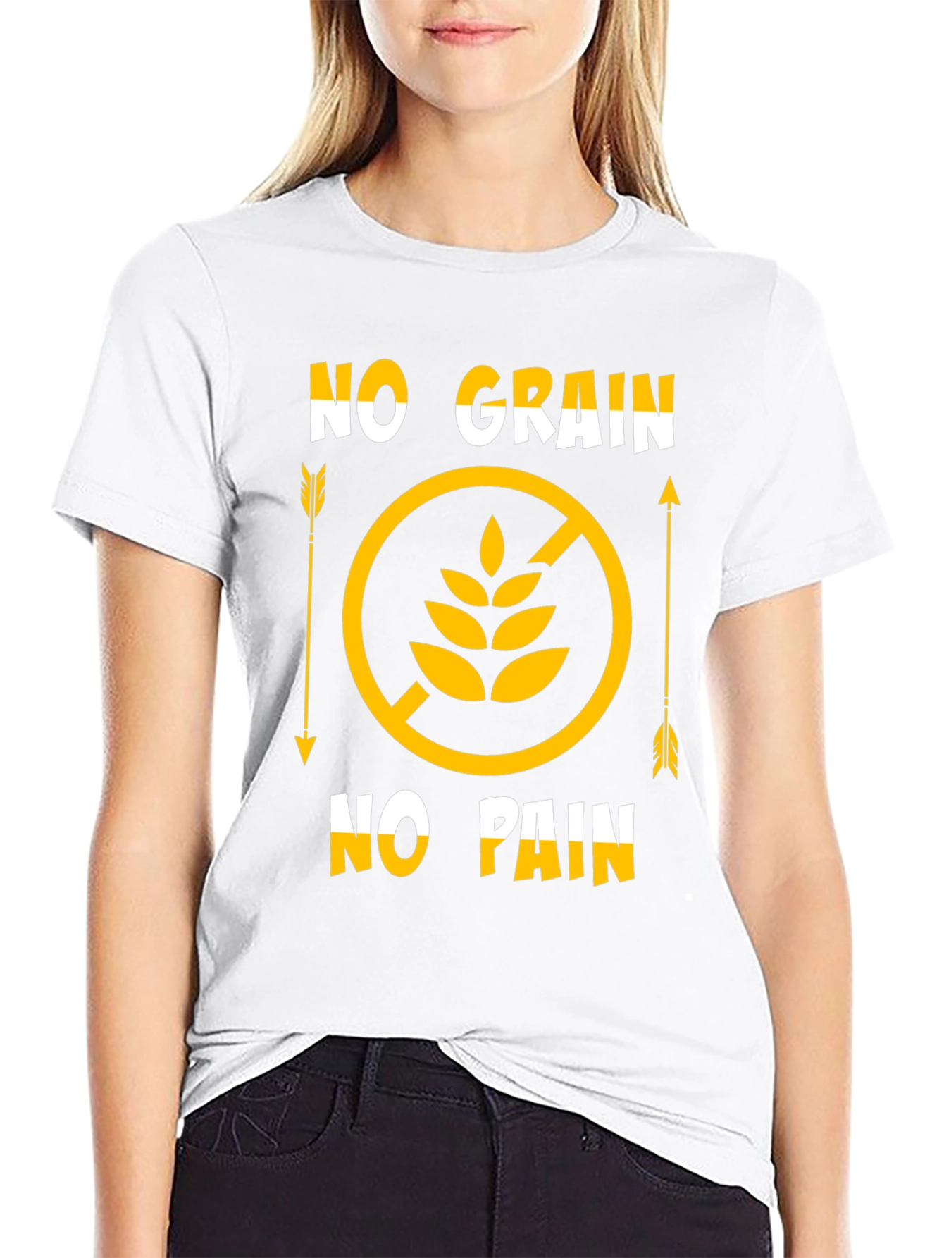 No Grain No Pain Graphic T-Shirt
