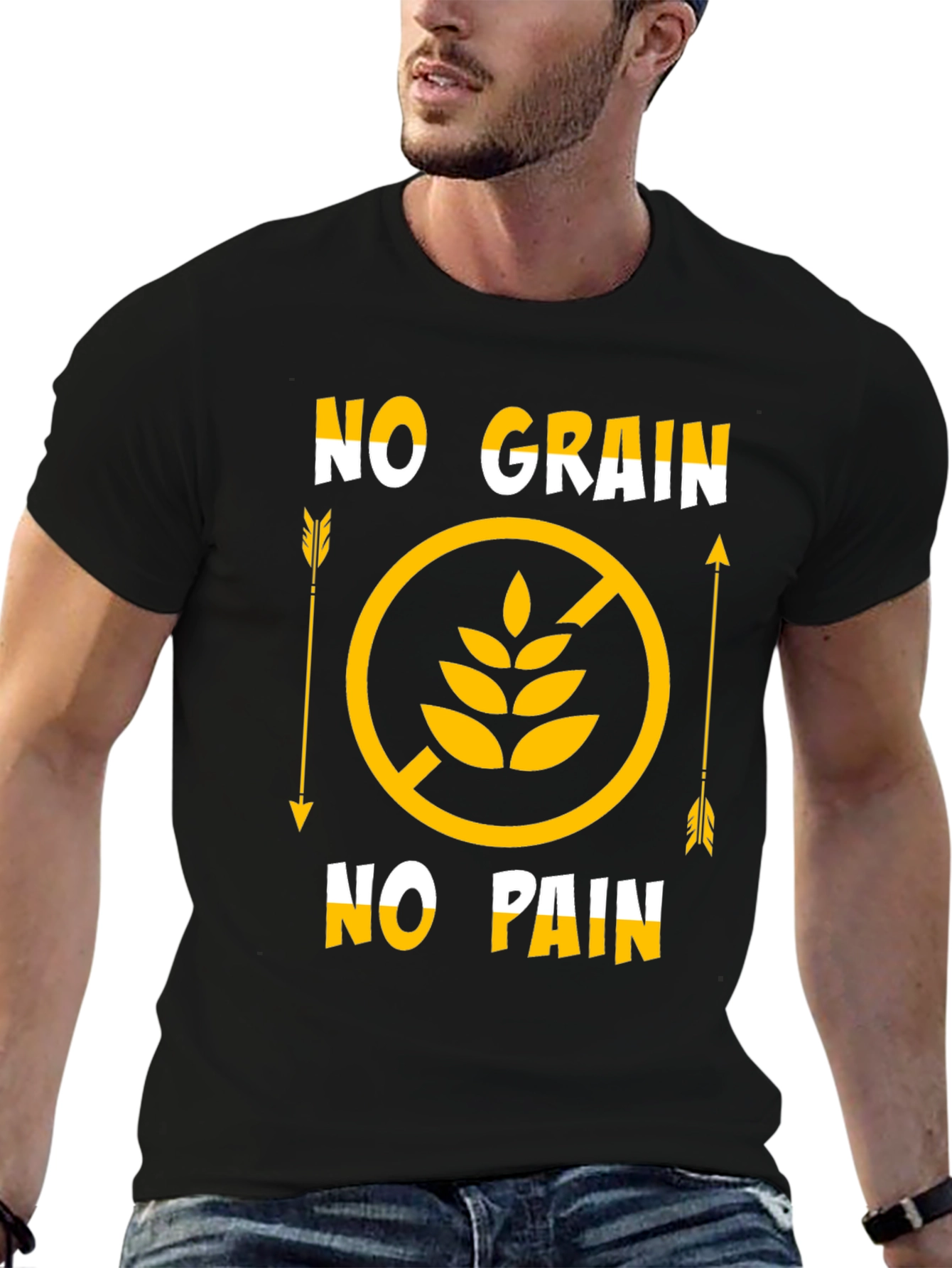 No Grain No Pain Graphic T-Shirt