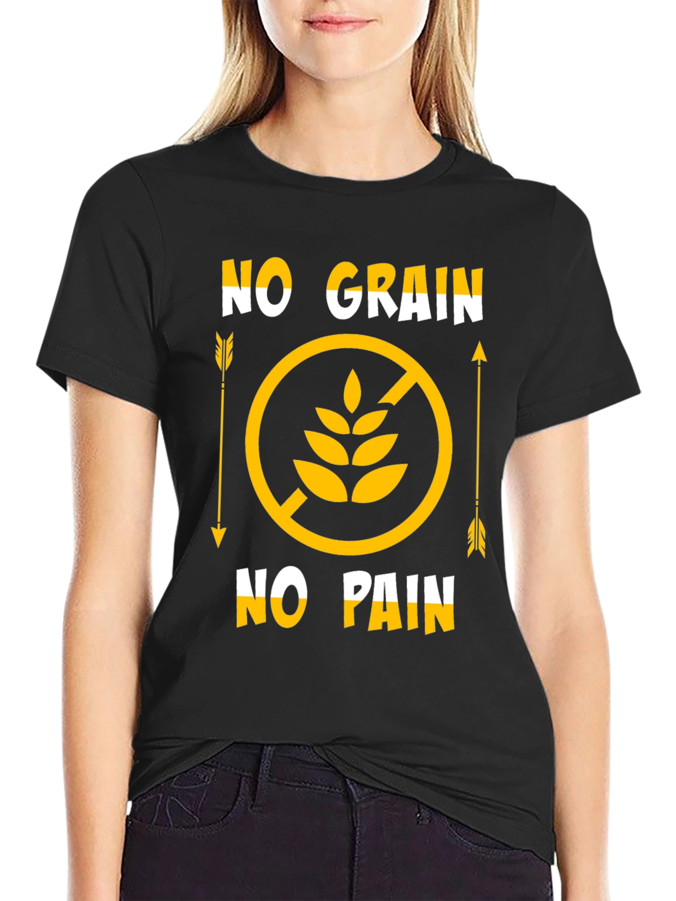 No Grain No Pain Graphic T-Shirt