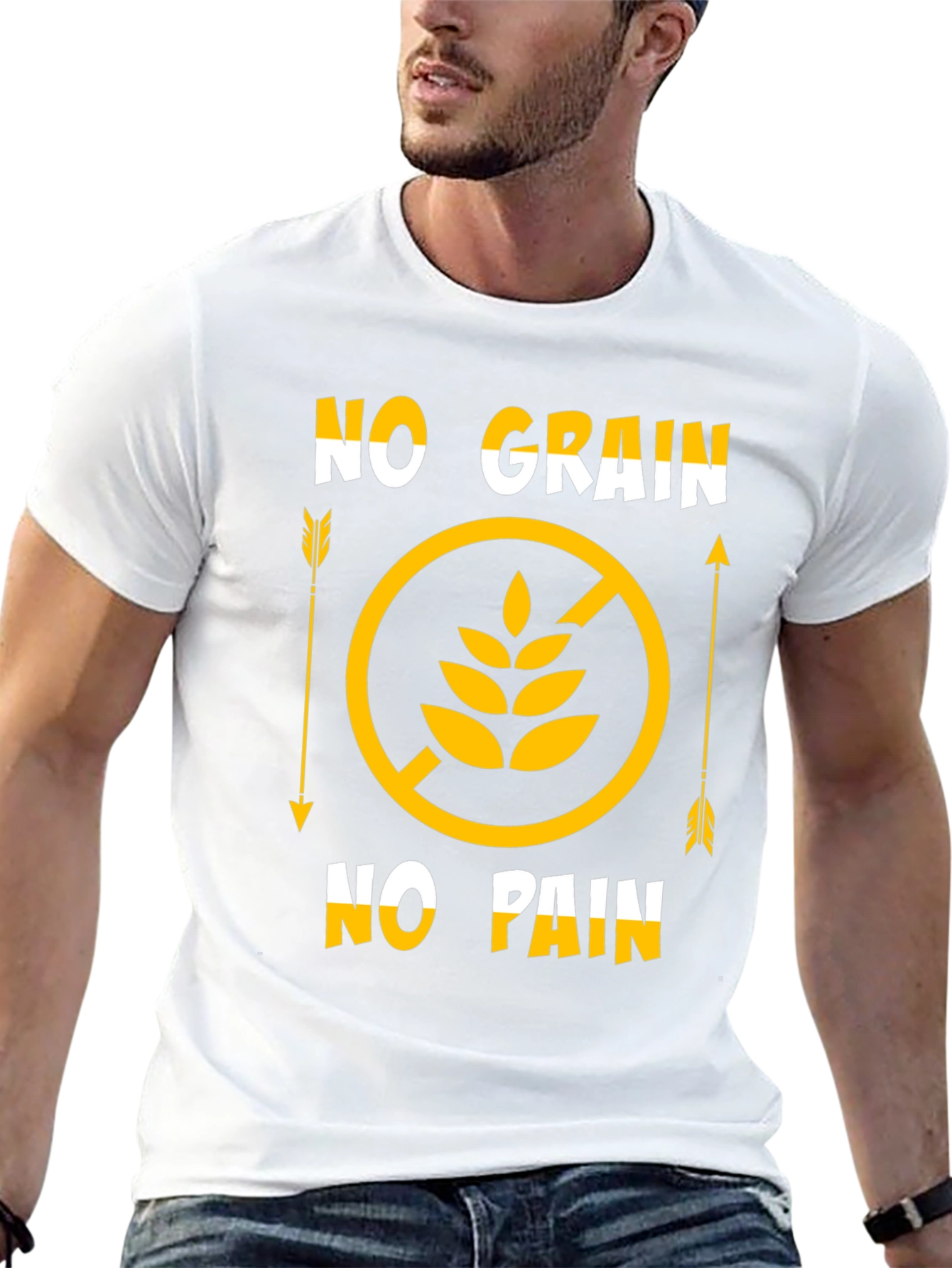 No Grain No Pain Graphic T-Shirt