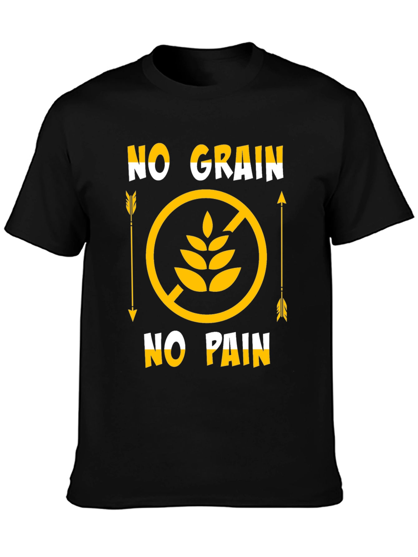 No Grain No Pain Graphic T-Shirt