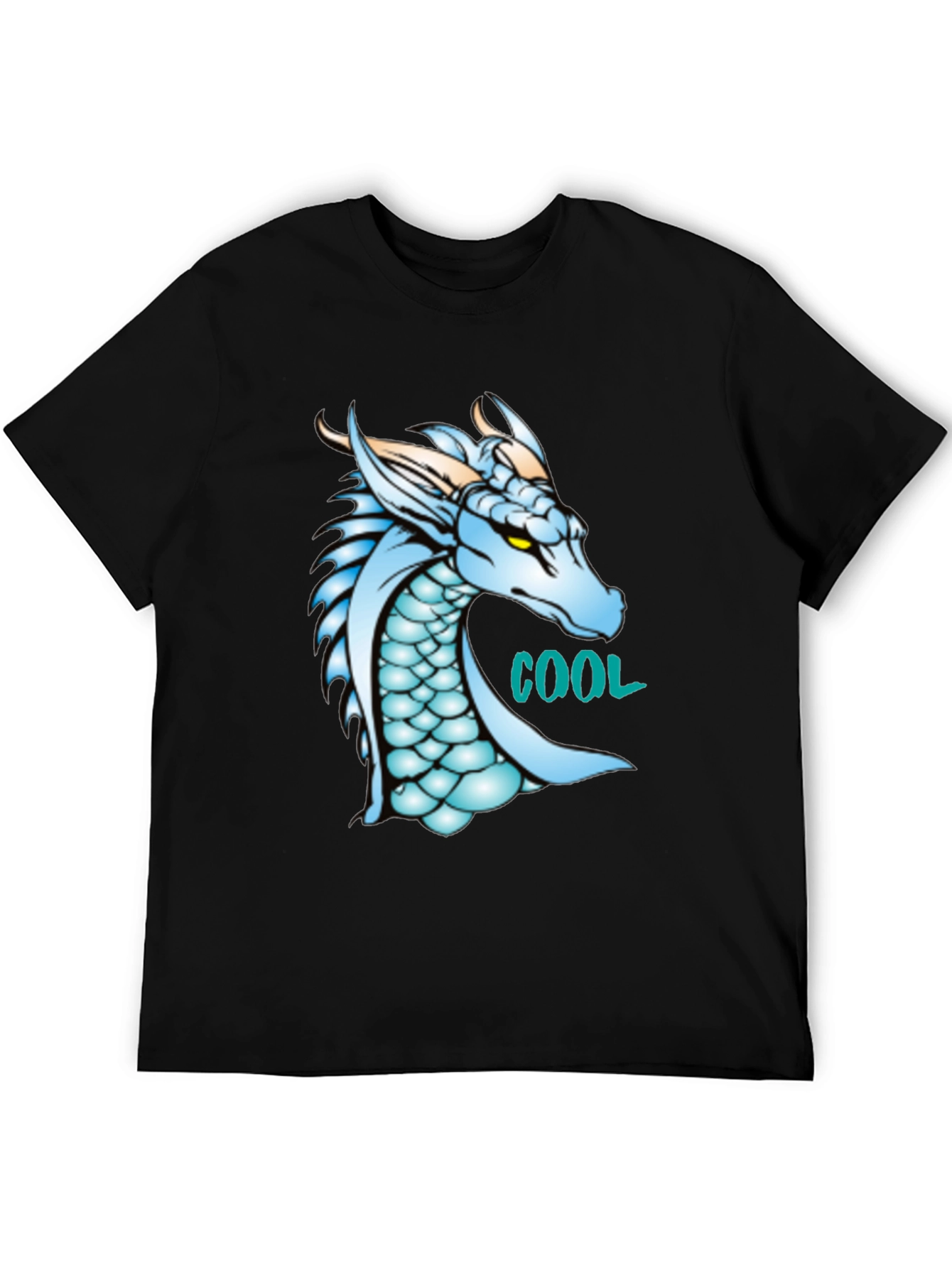 Cool Dragon Graphic Black T-Shirt
