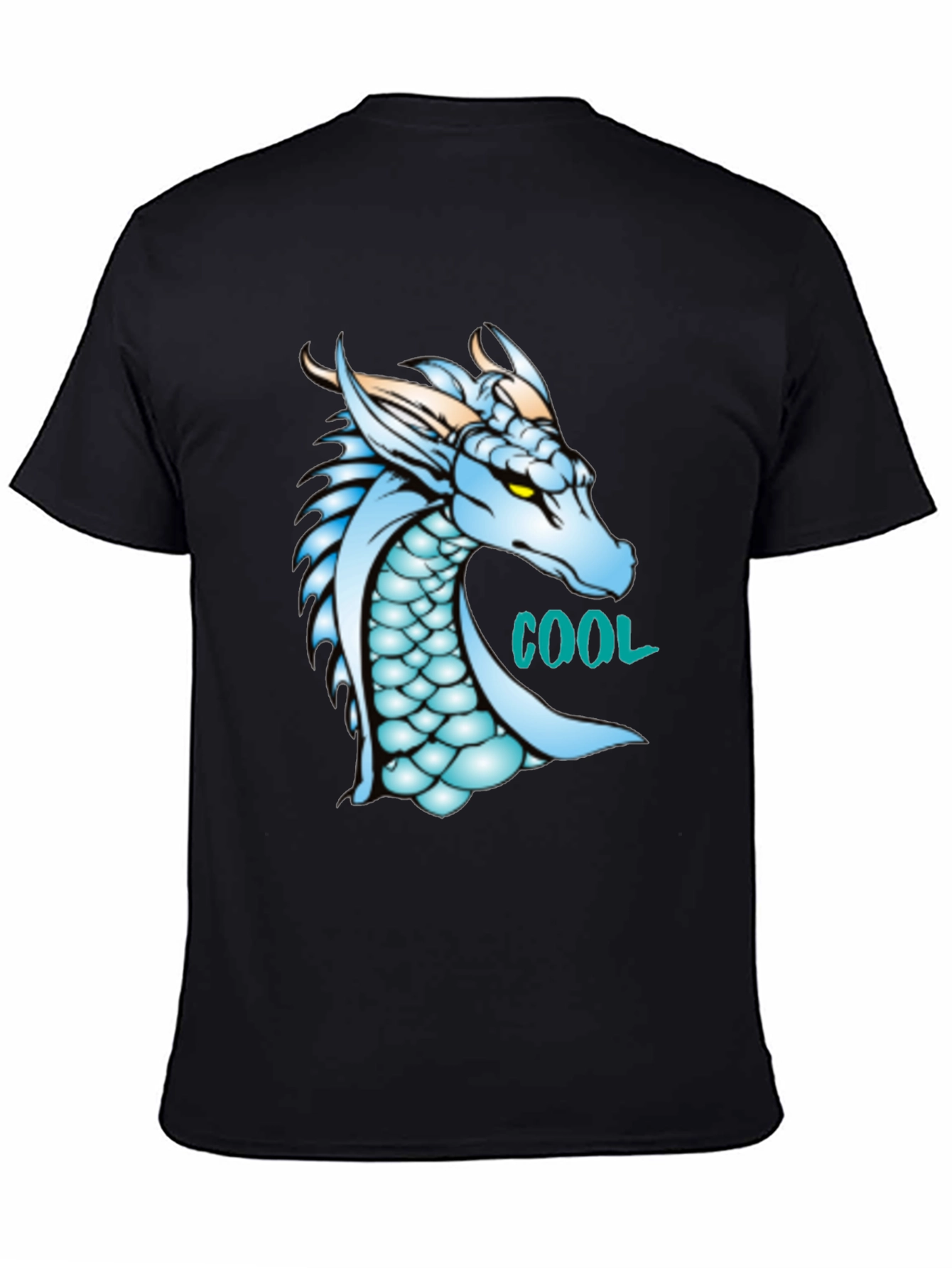 Cool Dragon Graphic Black T-Shirt