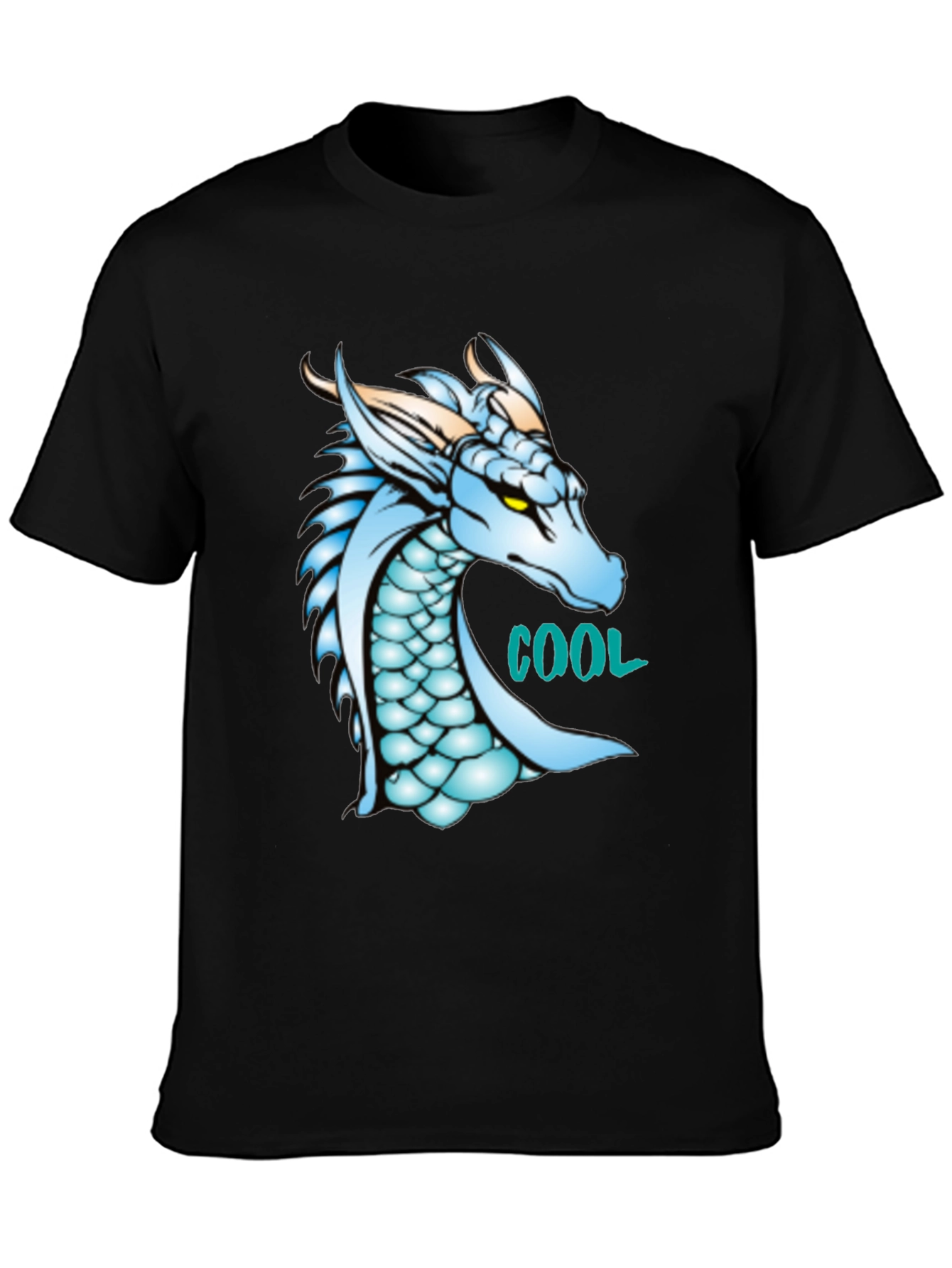 Cool Dragon Graphic Black T-Shirt