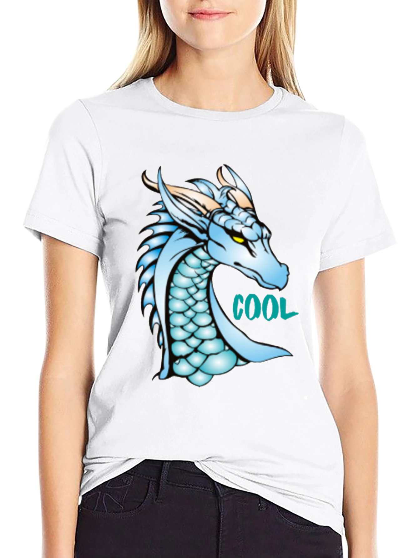 Cool Dragon Graphic Black T-Shirt