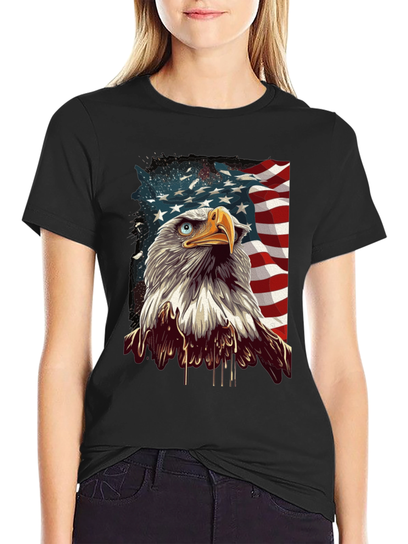 American Eagle Graphic Tee - Patriotic Style