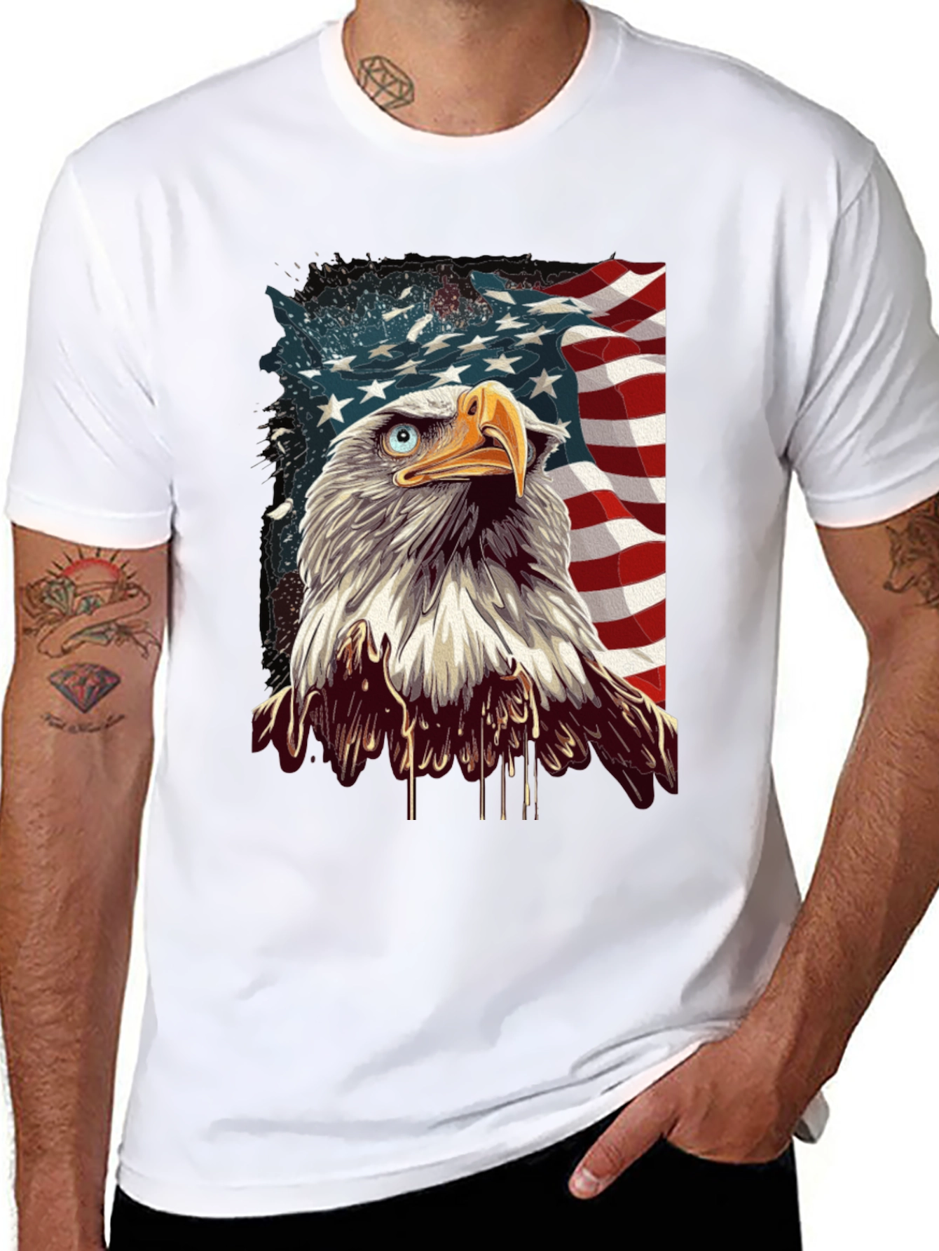 American Eagle Graphic Tee - Patriotic Style