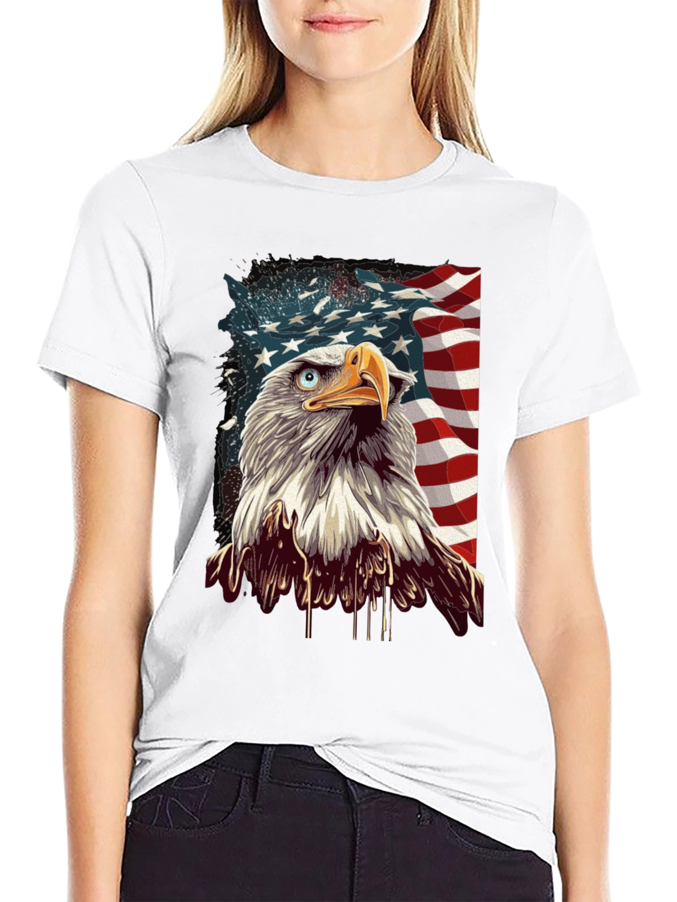 American Eagle Graphic Tee - Patriotic Style