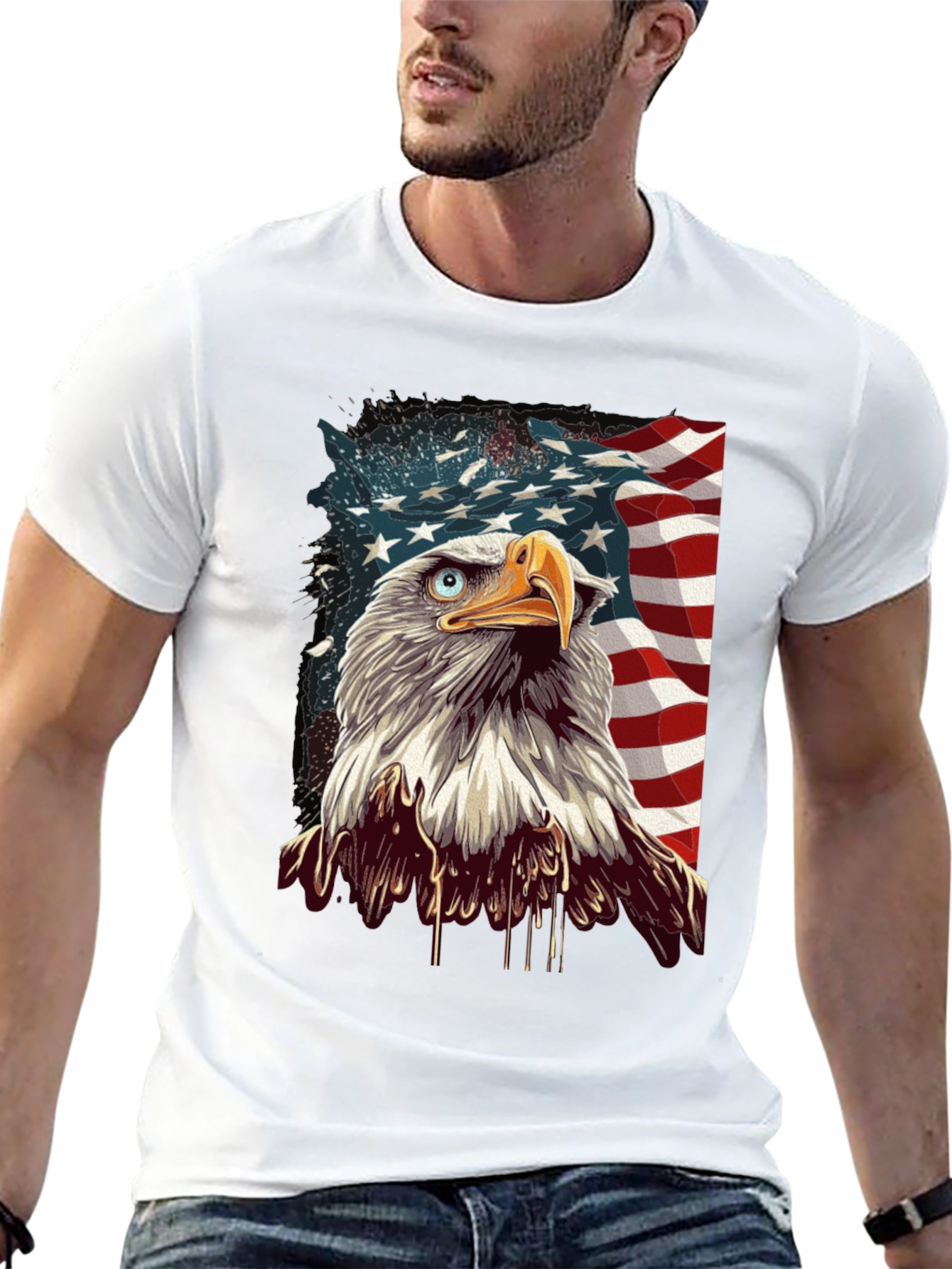 American Eagle Graphic Tee - Patriotic Style