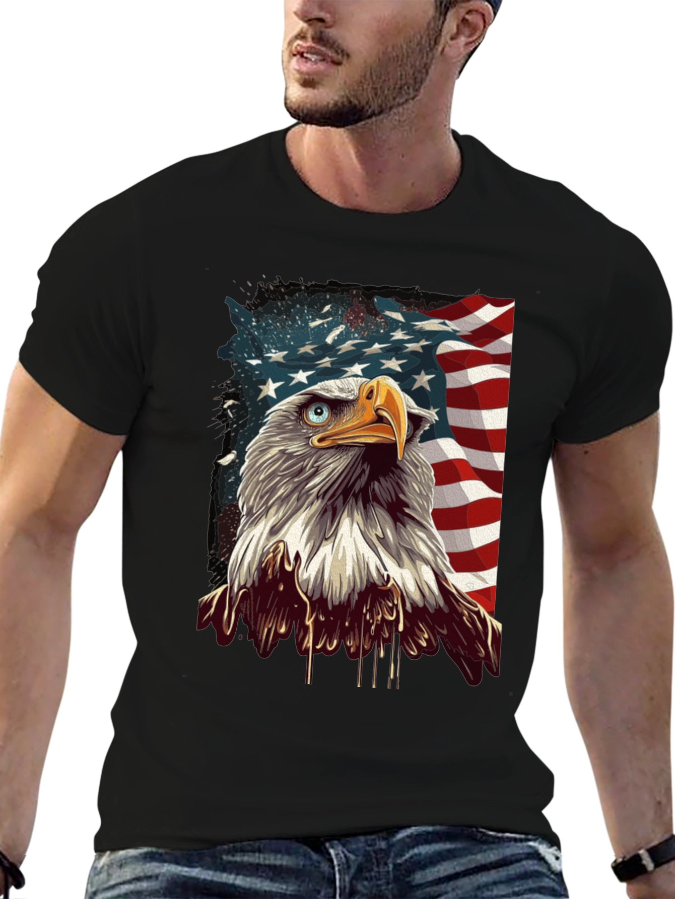 American Eagle Graphic Tee - Patriotic Style