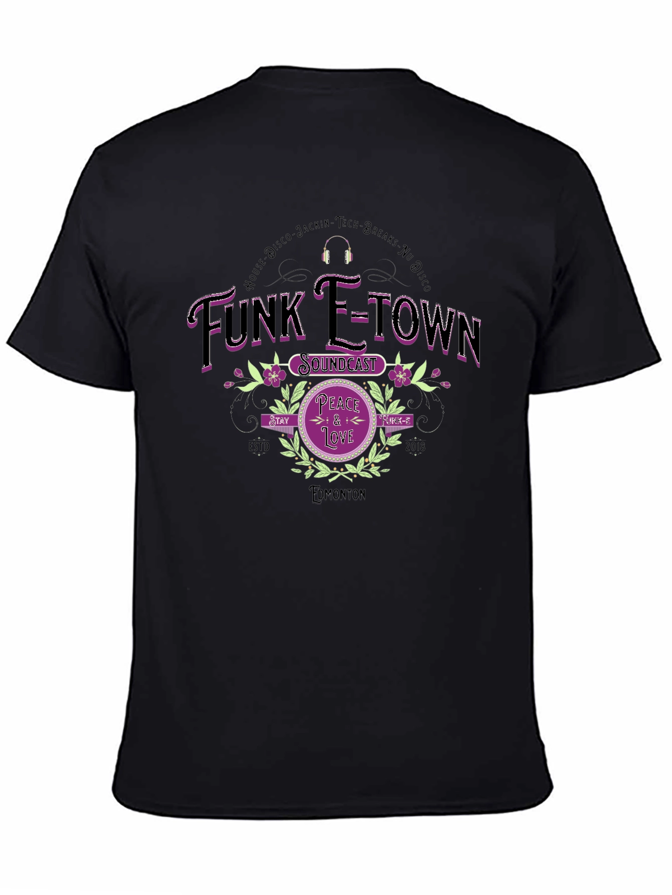 Funk E-Town Soundcast Peace & Love Graphic Tee