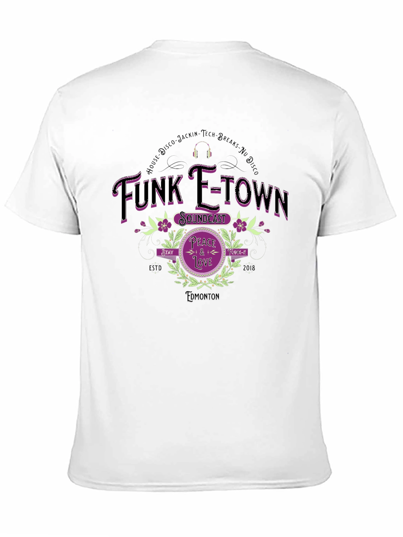 Funk E-Town Soundcast Peace & Love Graphic Tee