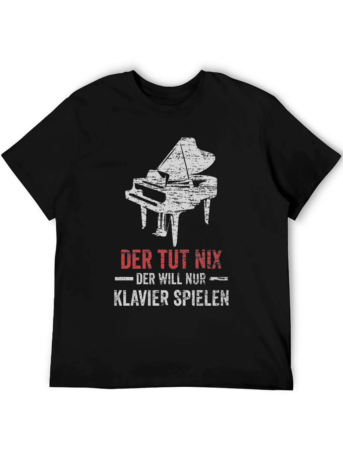 Der Tut Nix Piano T-Shirt - Musician Gift