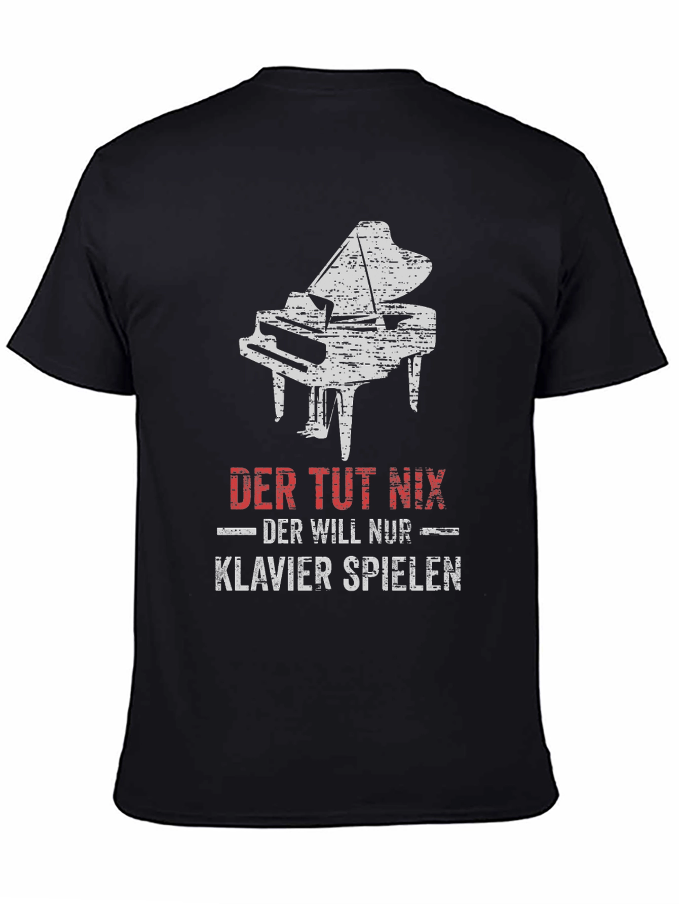Der Tut Nix Piano T-Shirt - Musician Gift