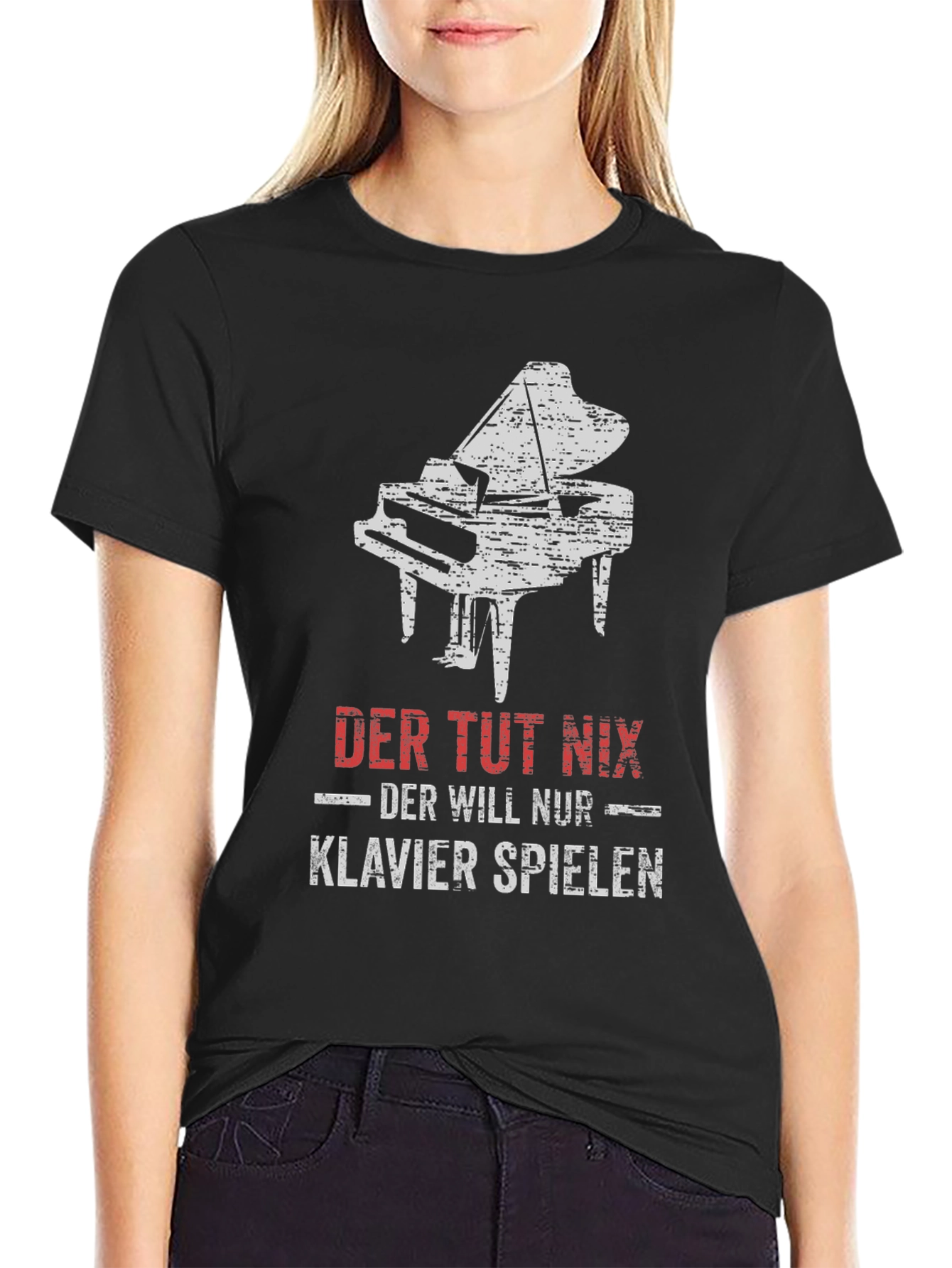 Der Tut Nix Piano T-Shirt - Musician Gift