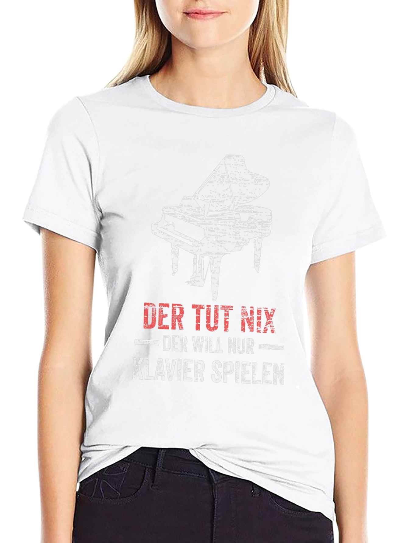 Der Tut Nix Piano T-Shirt - Musician Gift