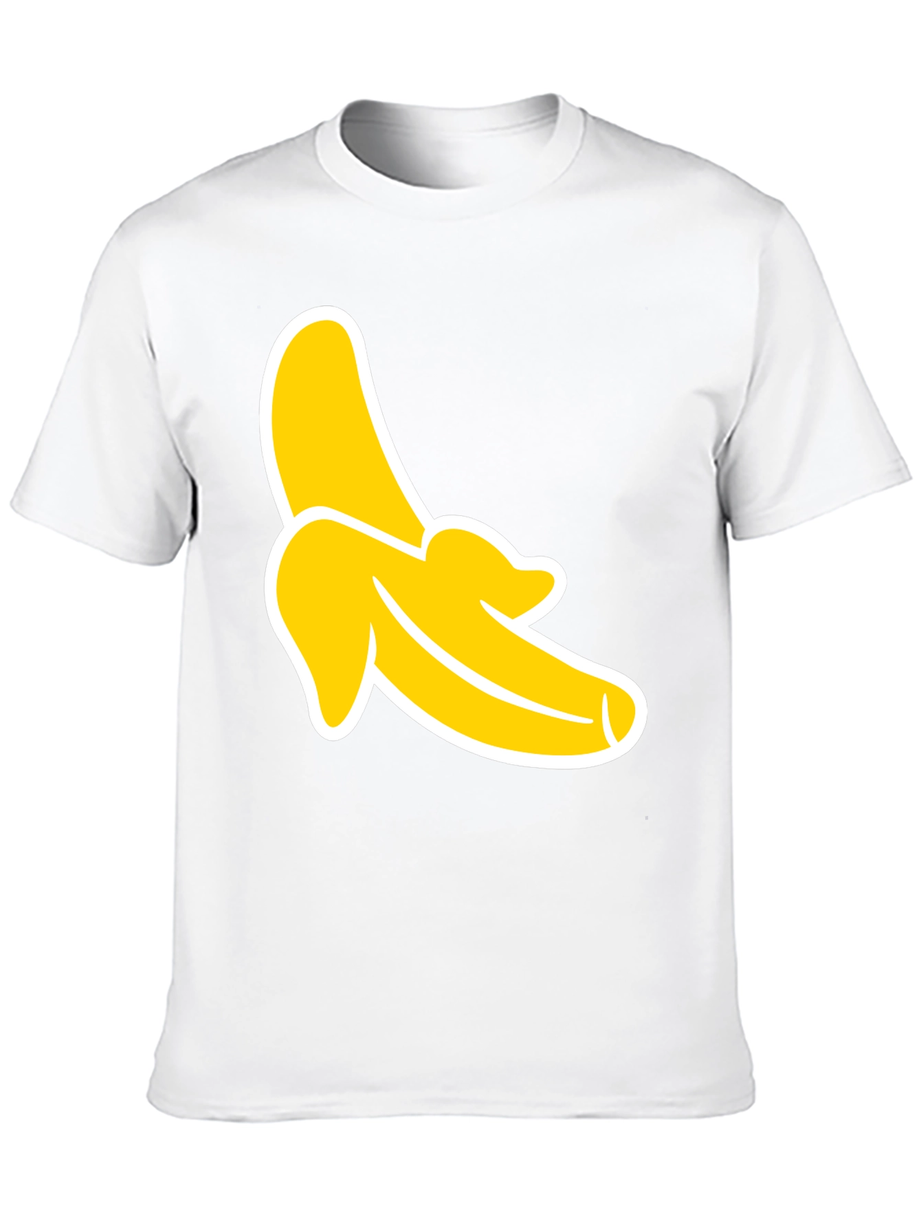 Banana Graphic Tee - Black Cotton T-Shirt