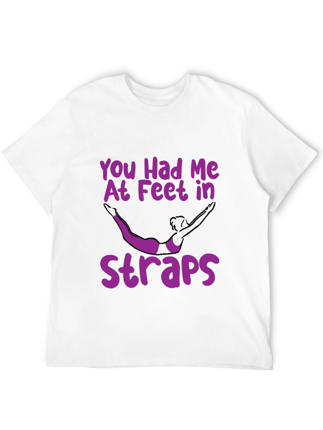 Feet in Straps T-Shirt: Unique Gymnast Design