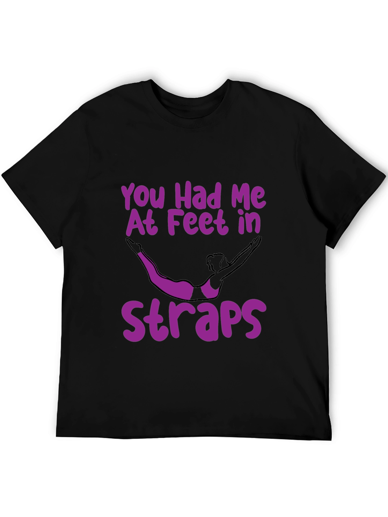 Feet in Straps T-Shirt: Unique Gymnast Design