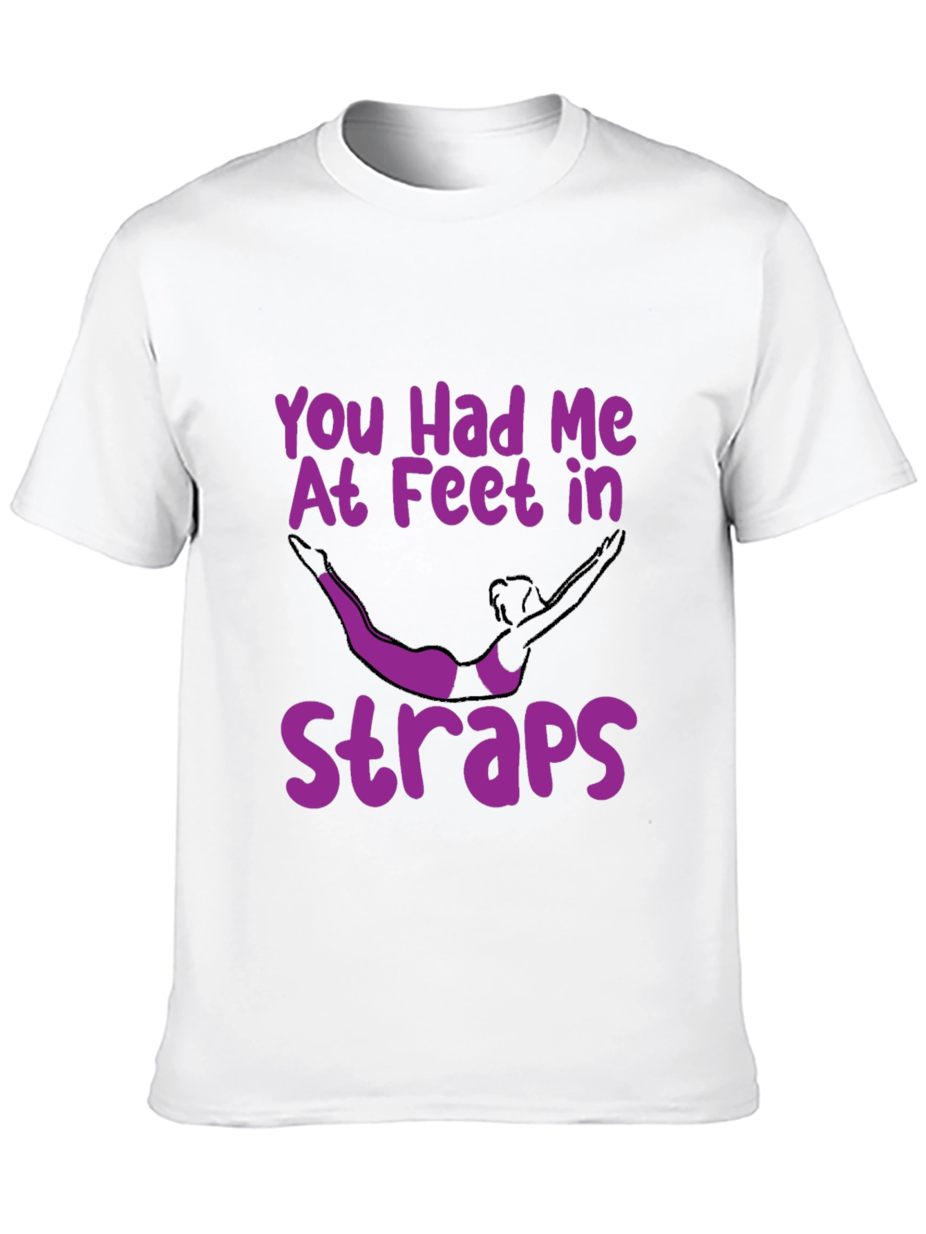 Feet in Straps T-Shirt: Unique Gymnast Design