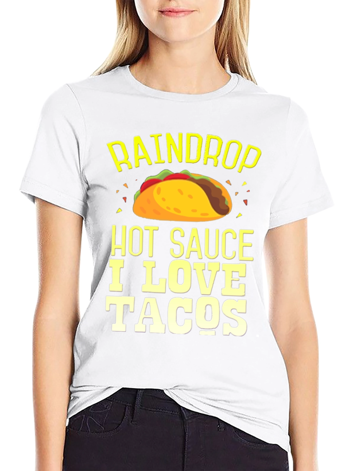 Raindrop Hot Sauce I Love Tacos T-Shirt