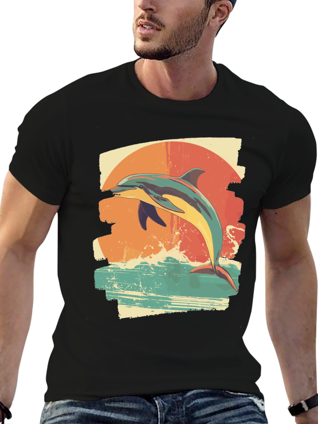 Dolphin Sunset T-Shirt - Ocean Lover Tee