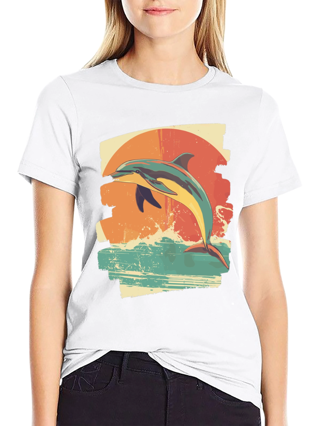 Dolphin Sunset T-Shirt - Ocean Lover Tee