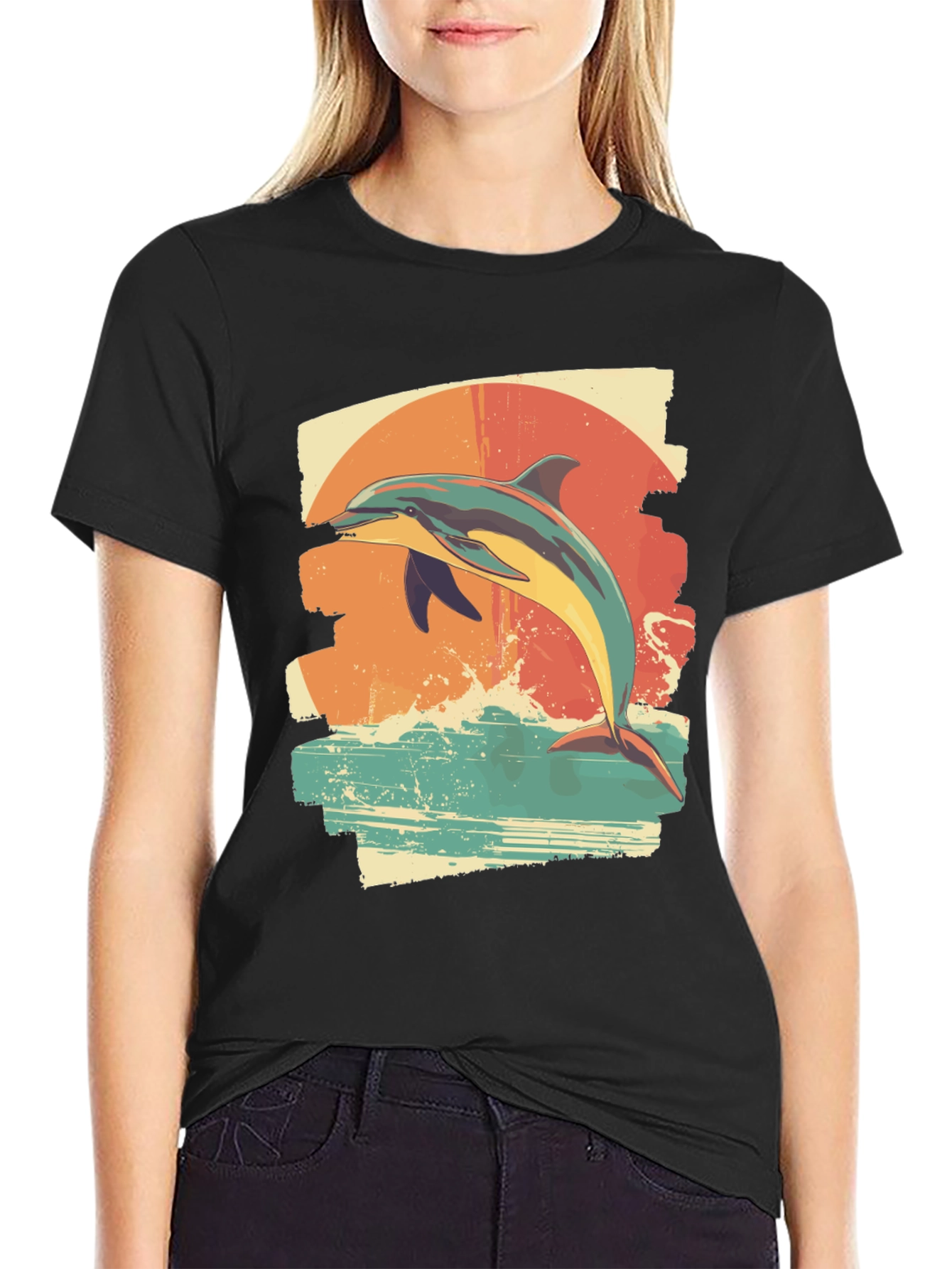 Dolphin Sunset T-Shirt - Ocean Lover Tee