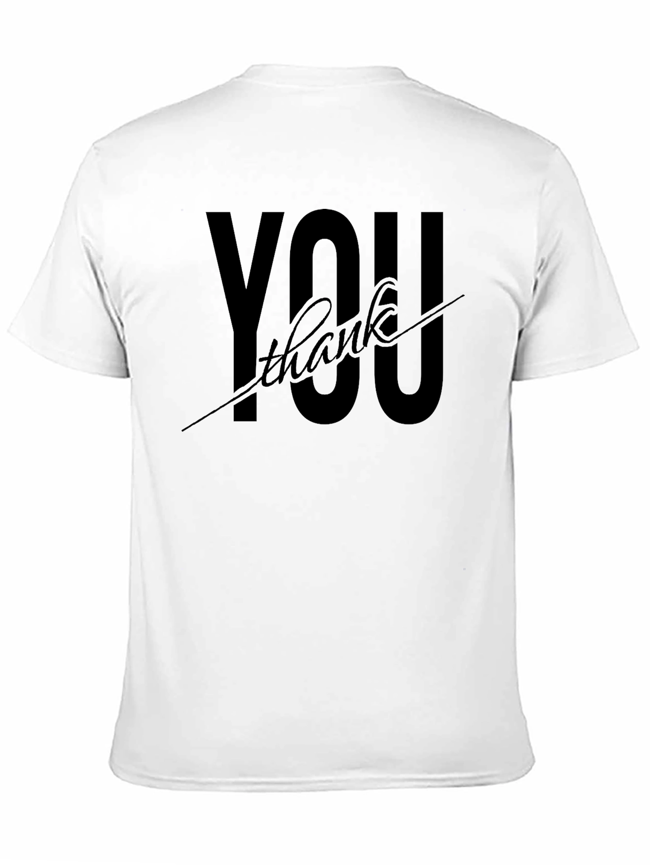 Thank You Graphic Black T-Shirt