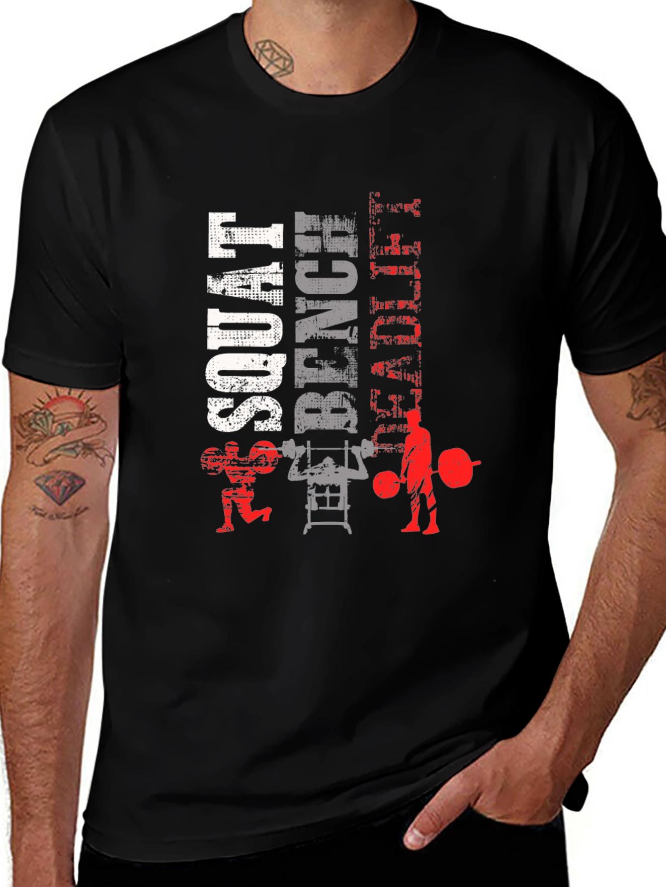 Workout T-Shirt: Squat Bench Deadlift Design