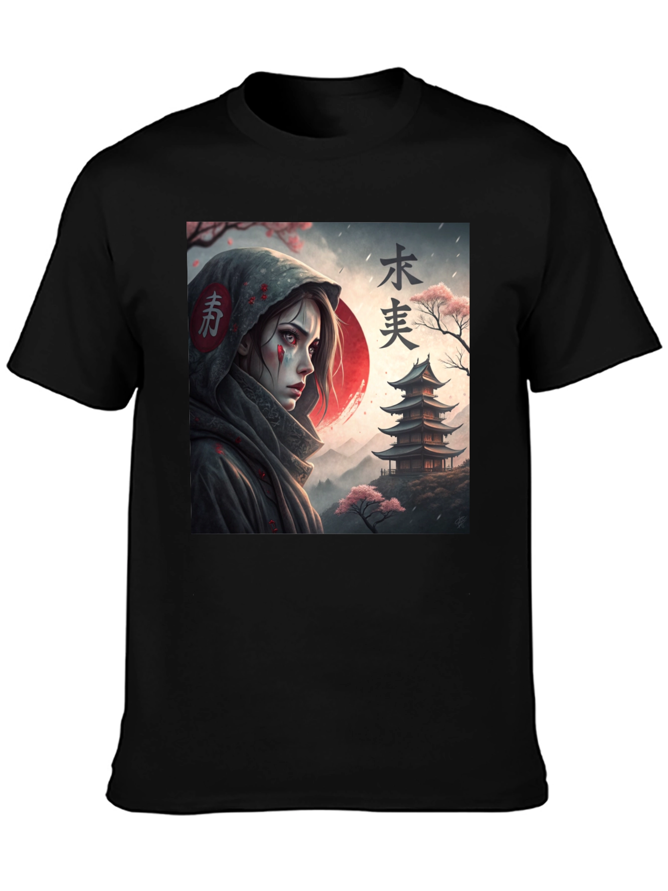 Samurai Anime T-Shirt - Dark Aesthetic Clothing