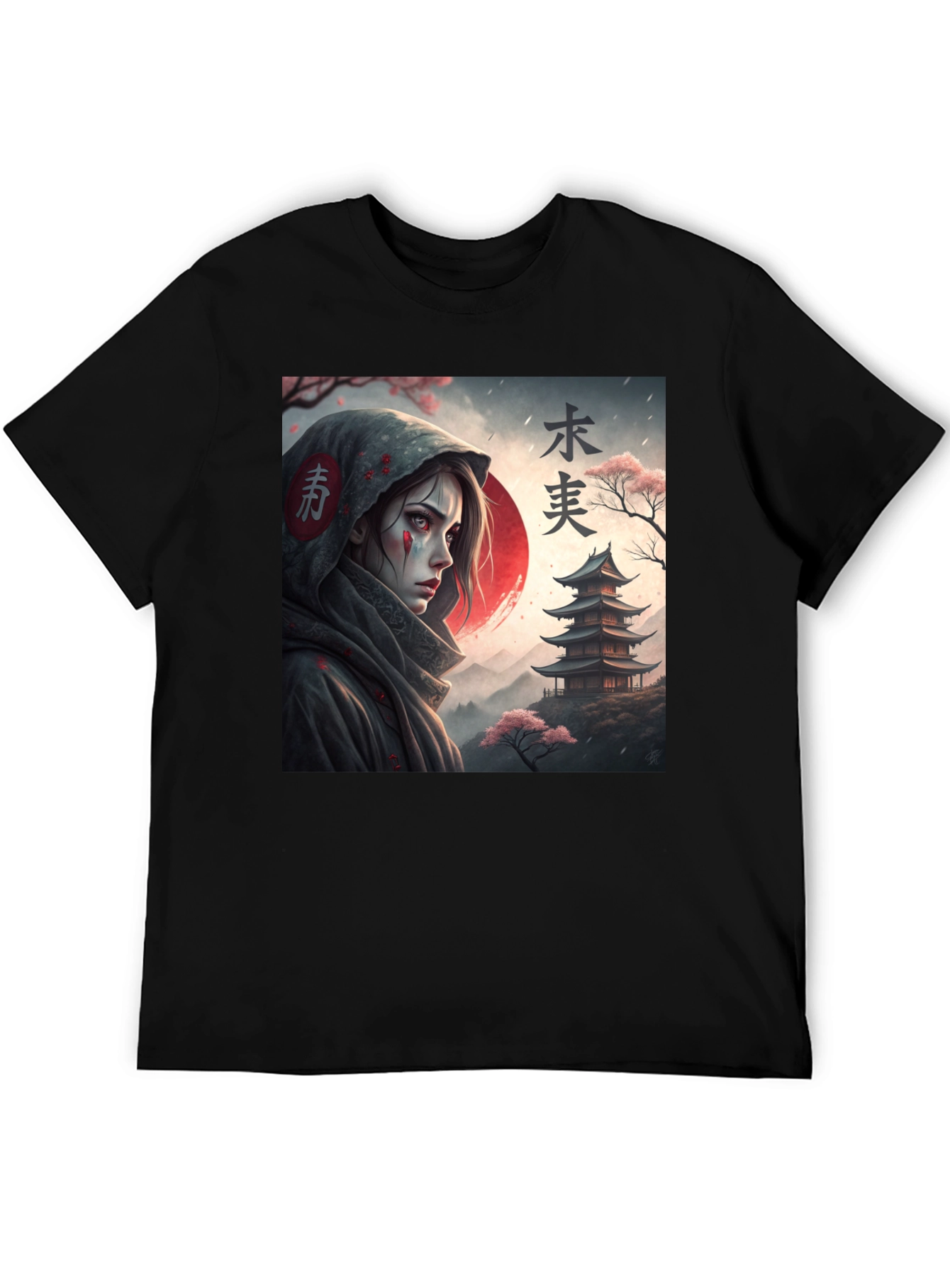 Samurai Anime T-Shirt - Dark Aesthetic Clothing