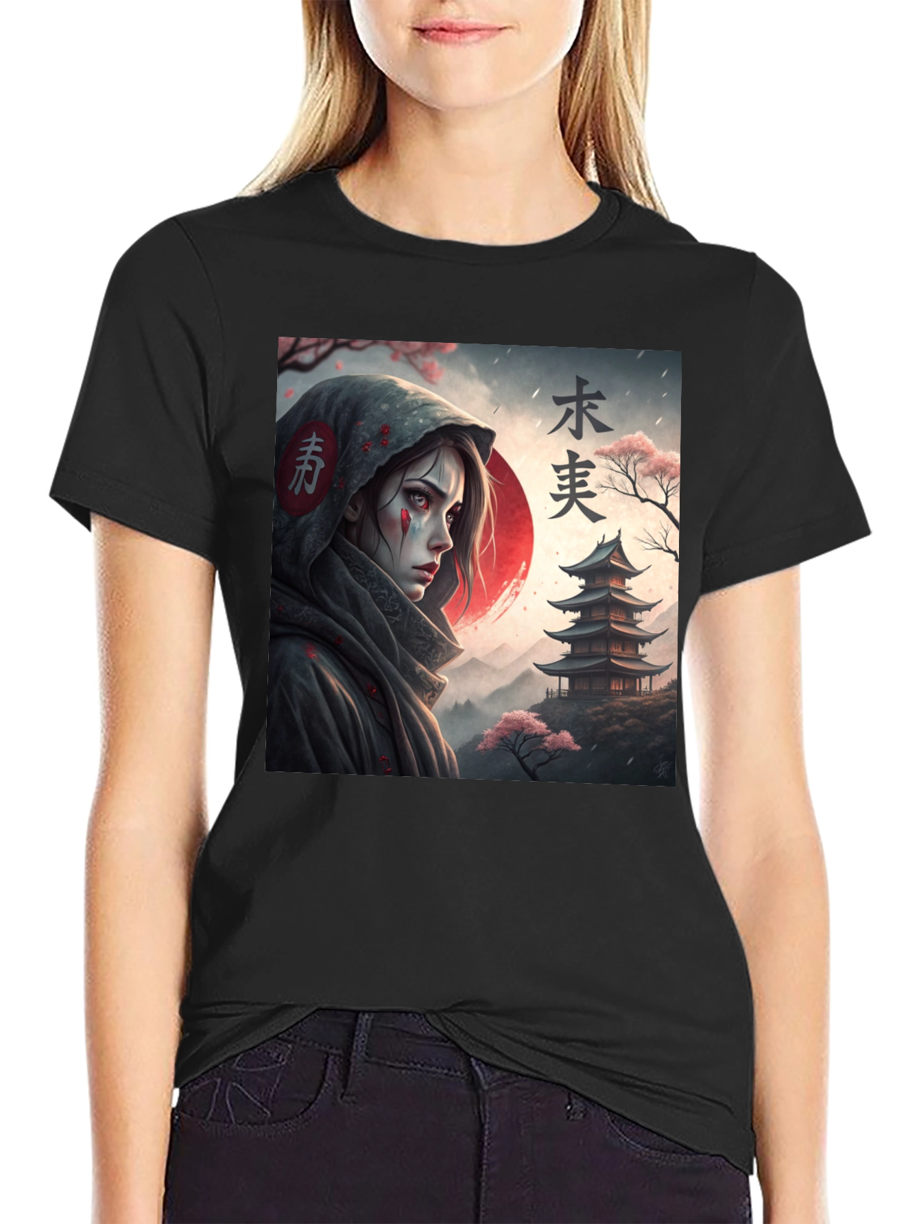 Samurai Anime T-Shirt - Dark Aesthetic Clothing