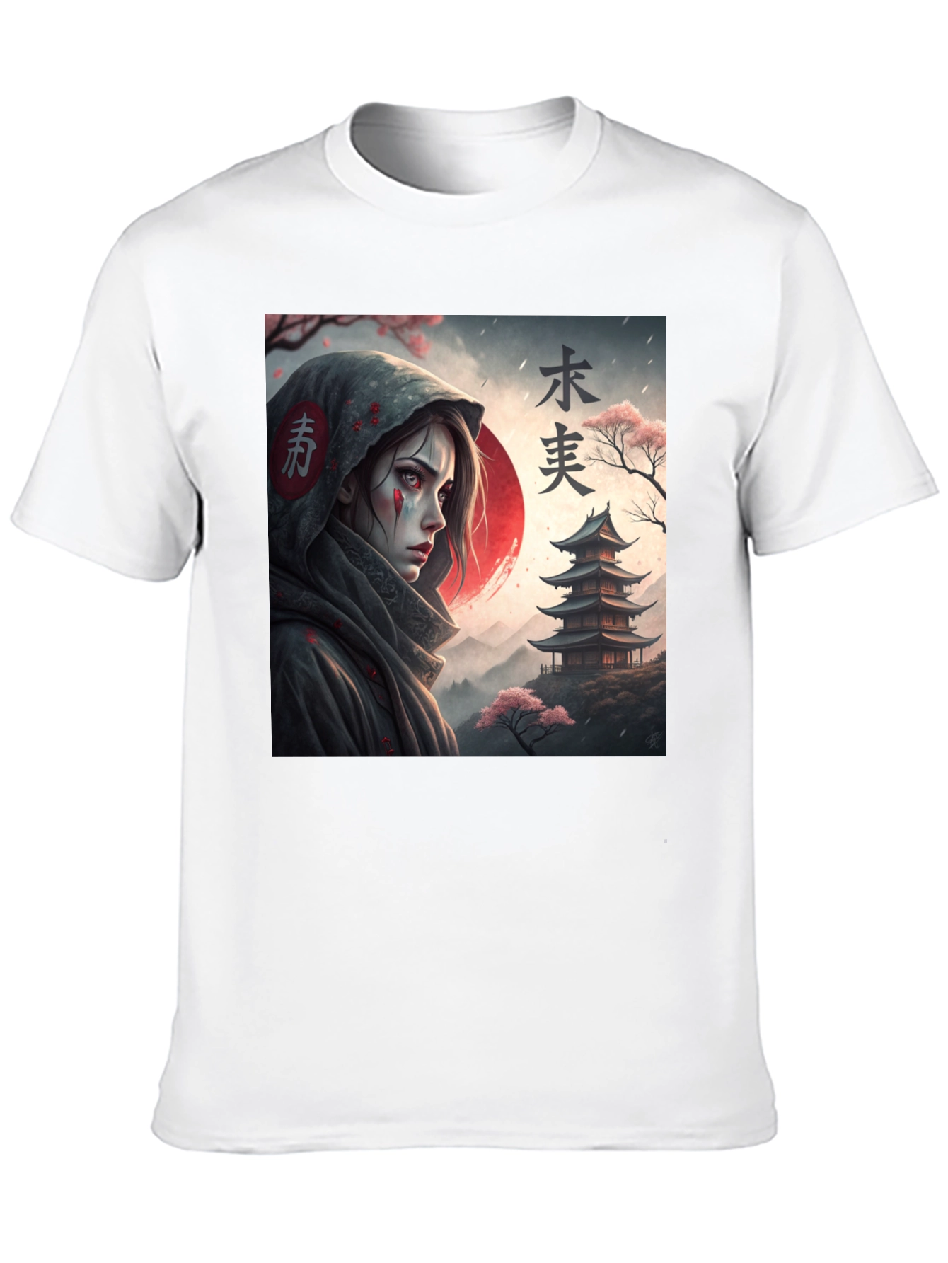 Samurai Anime T-Shirt - Dark Aesthetic Clothing