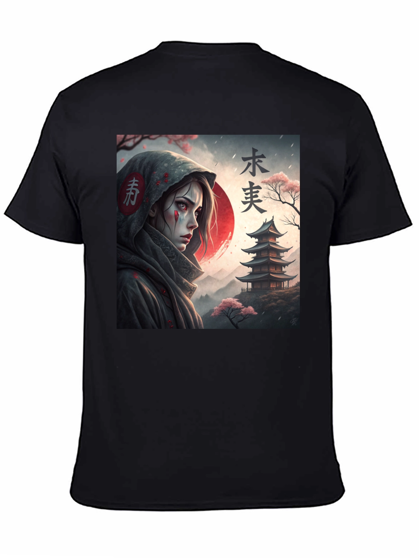 Samurai Anime T-Shirt - Dark Aesthetic Clothing