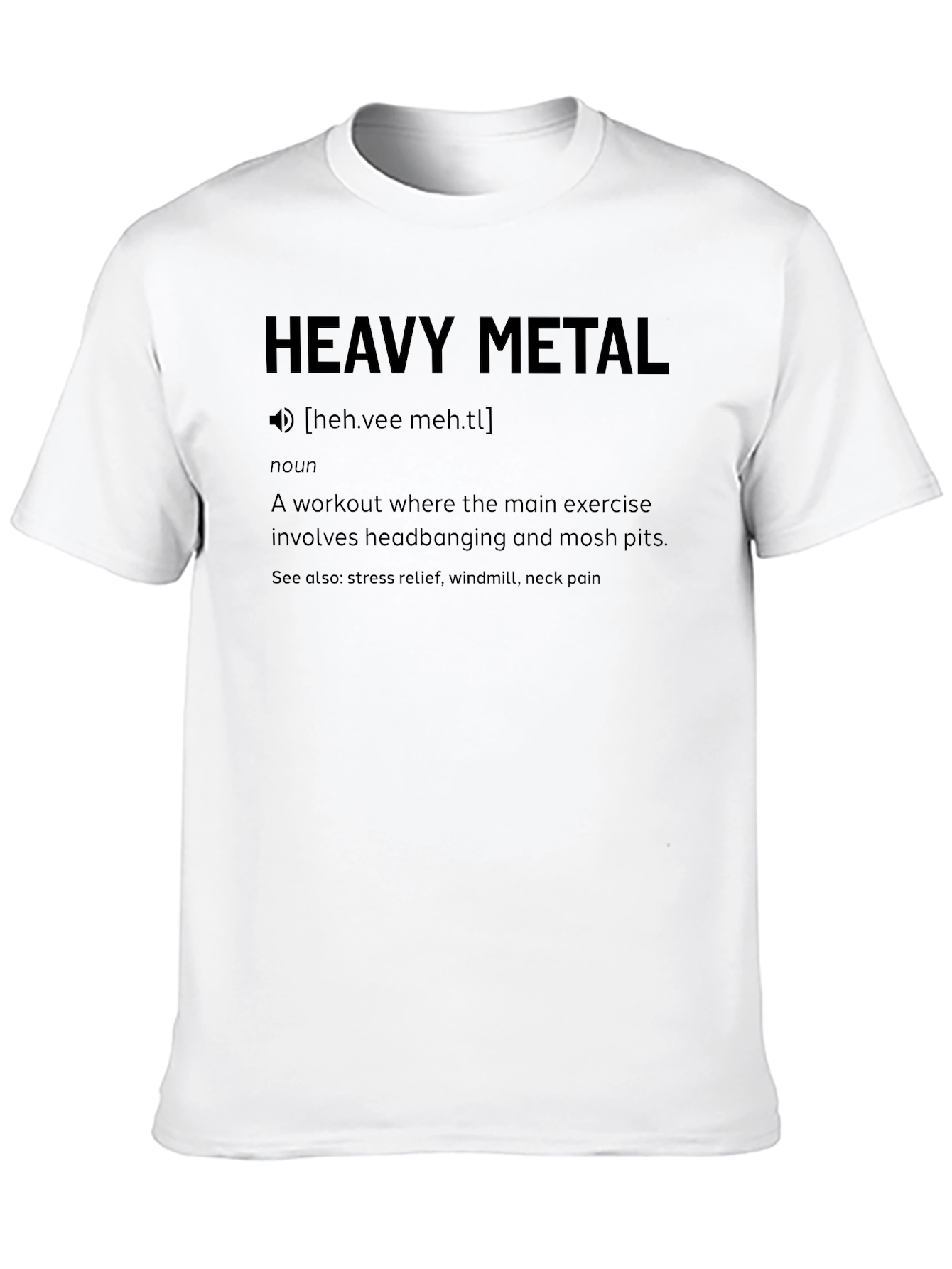 Heavy Metal Workout T-Shirt - Headbanging Edition