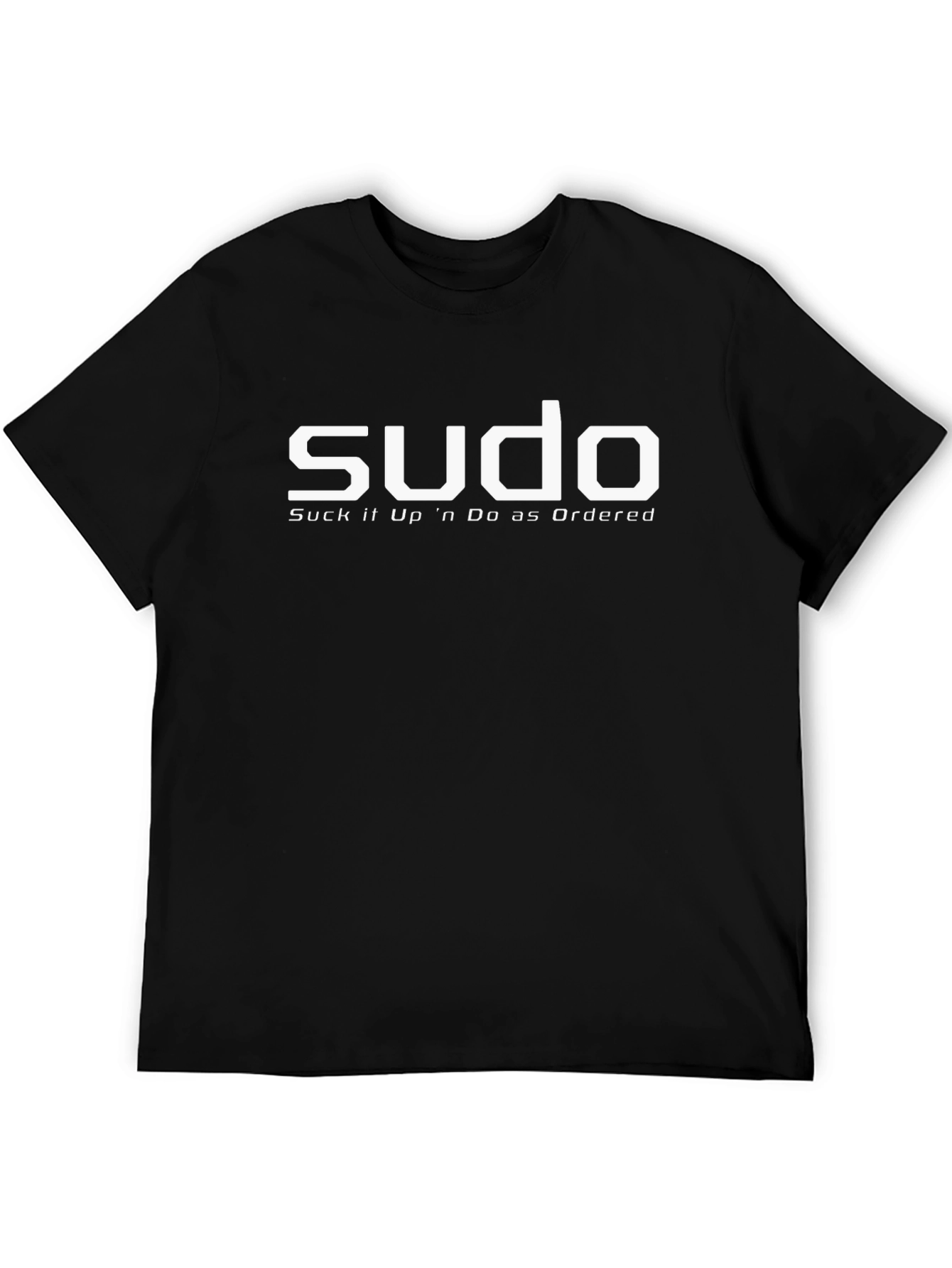 Sudo Suck it Up Black Graphic Tee