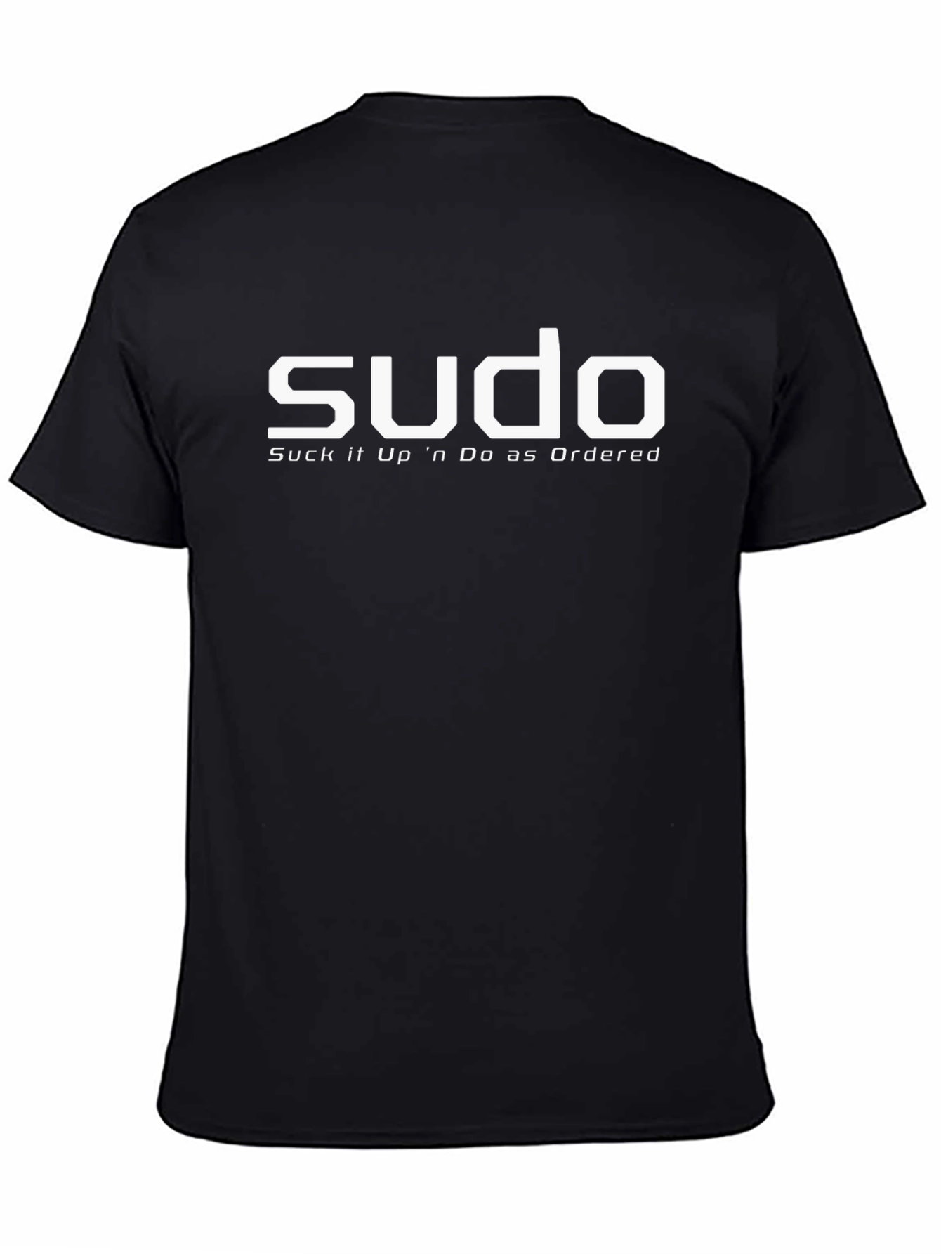 Sudo Suck it Up Black Graphic Tee