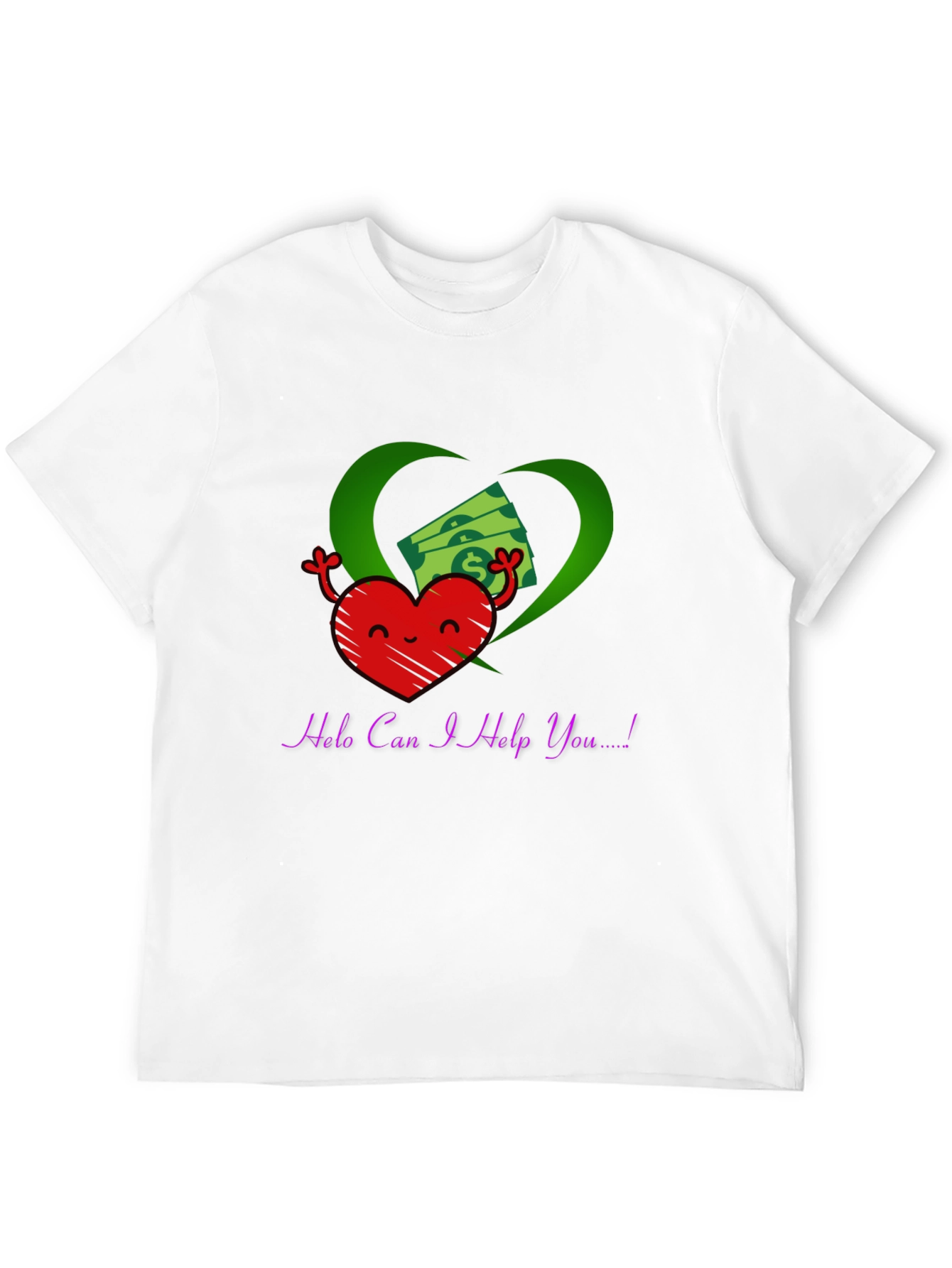 Heart and Money Graphic T-Shirt