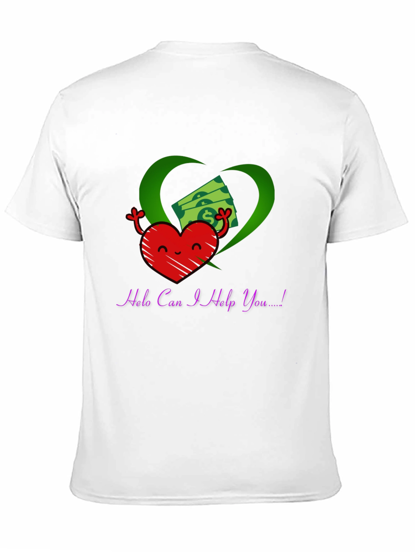 Heart and Money Graphic T-Shirt